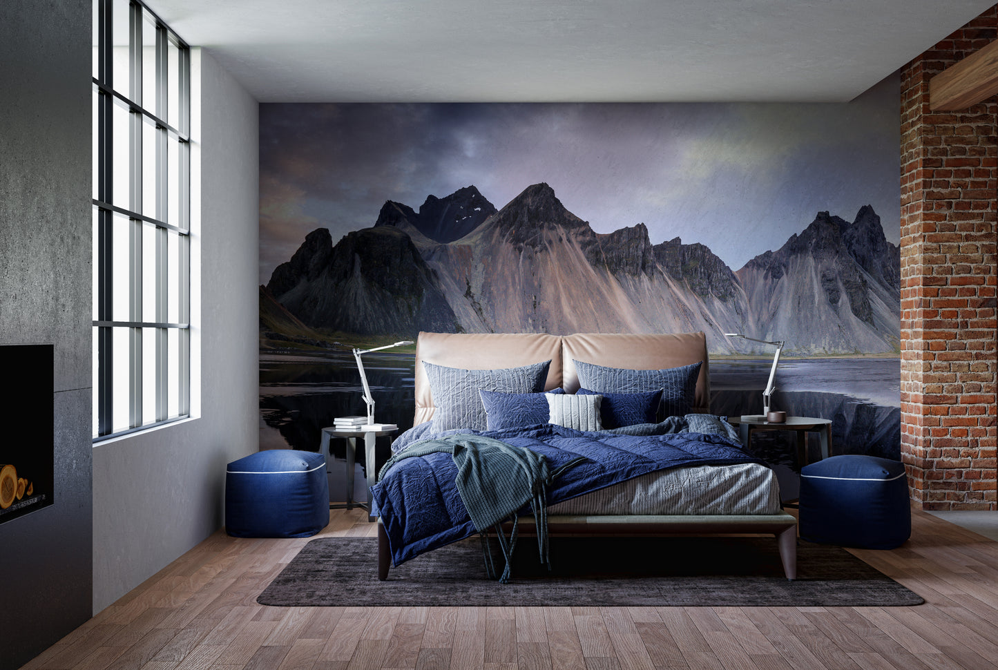 Icelandic Dunes Mural for Dramatic Wall Design
