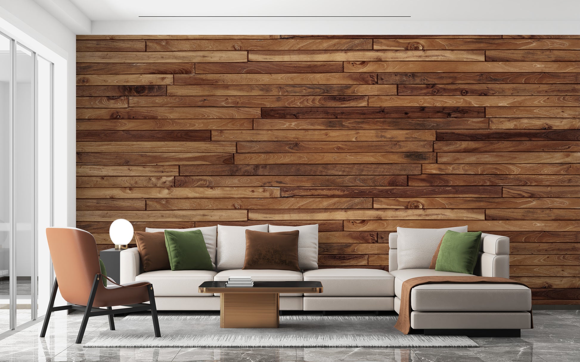 Pine Stripes Removable Wall Mural