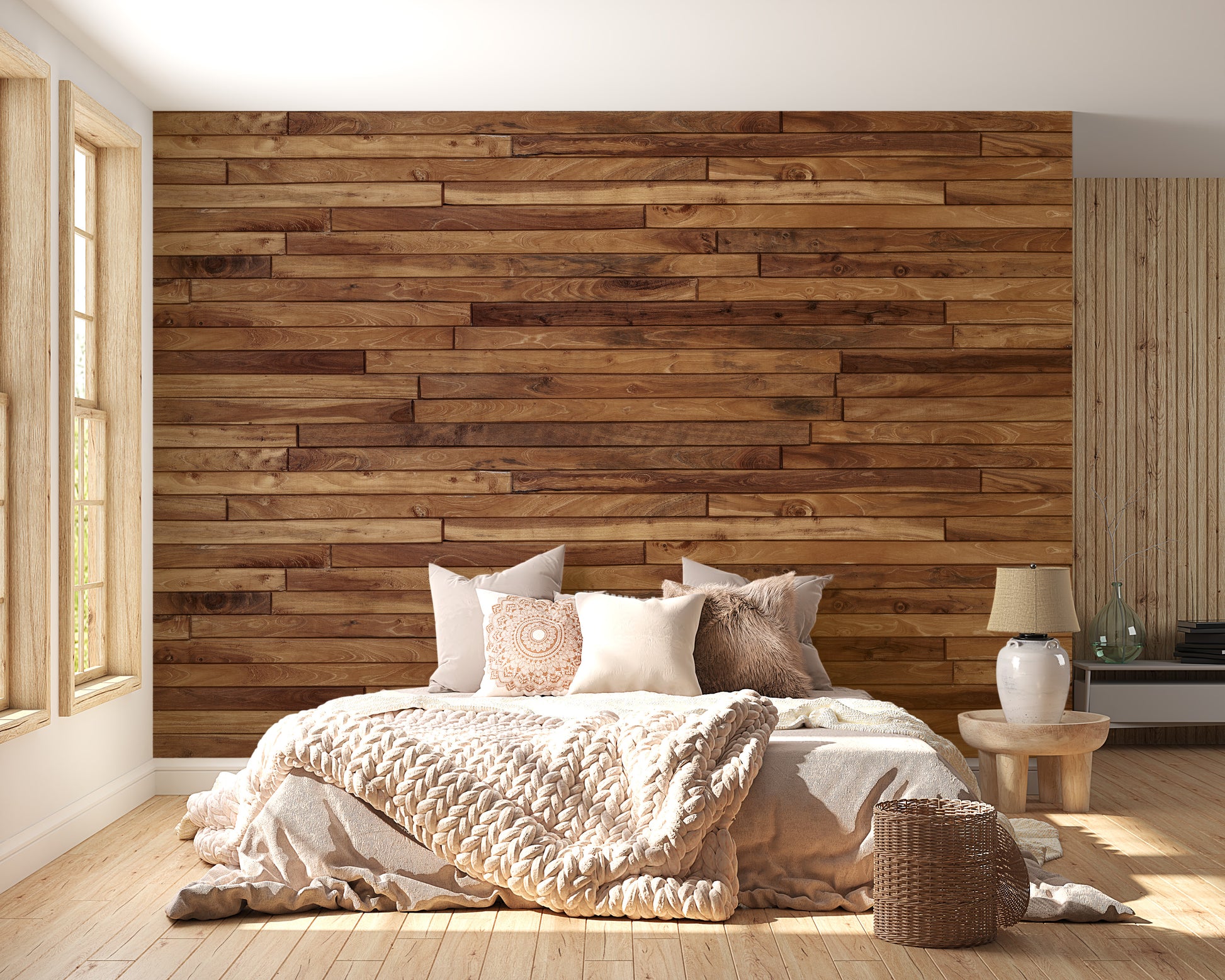 Pine Striped Removable Wallpaper Mural