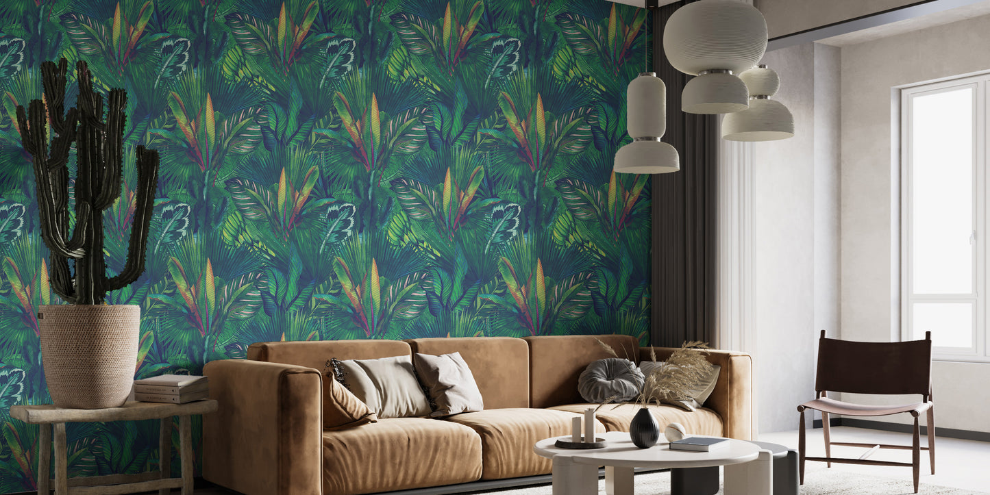 Tropical Leaf Wall Mural Removable