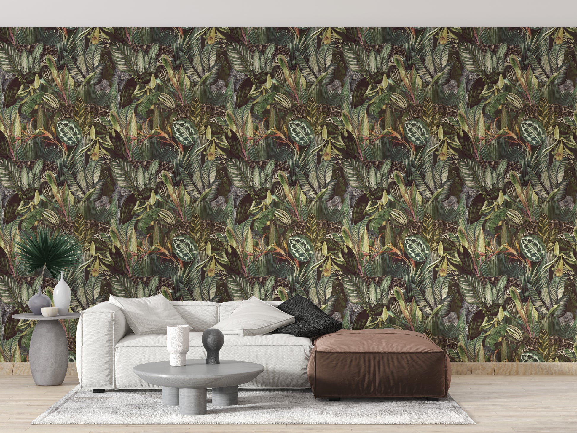 Tropical Leaf Tapestry Wallpaper Mural for natural beauty