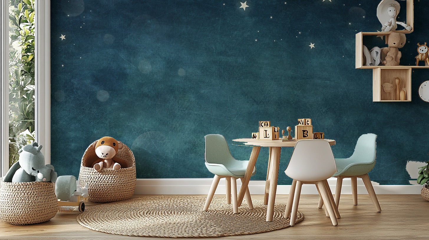 Removable Blue Nebula Bliss Wallpaper Mural for walls