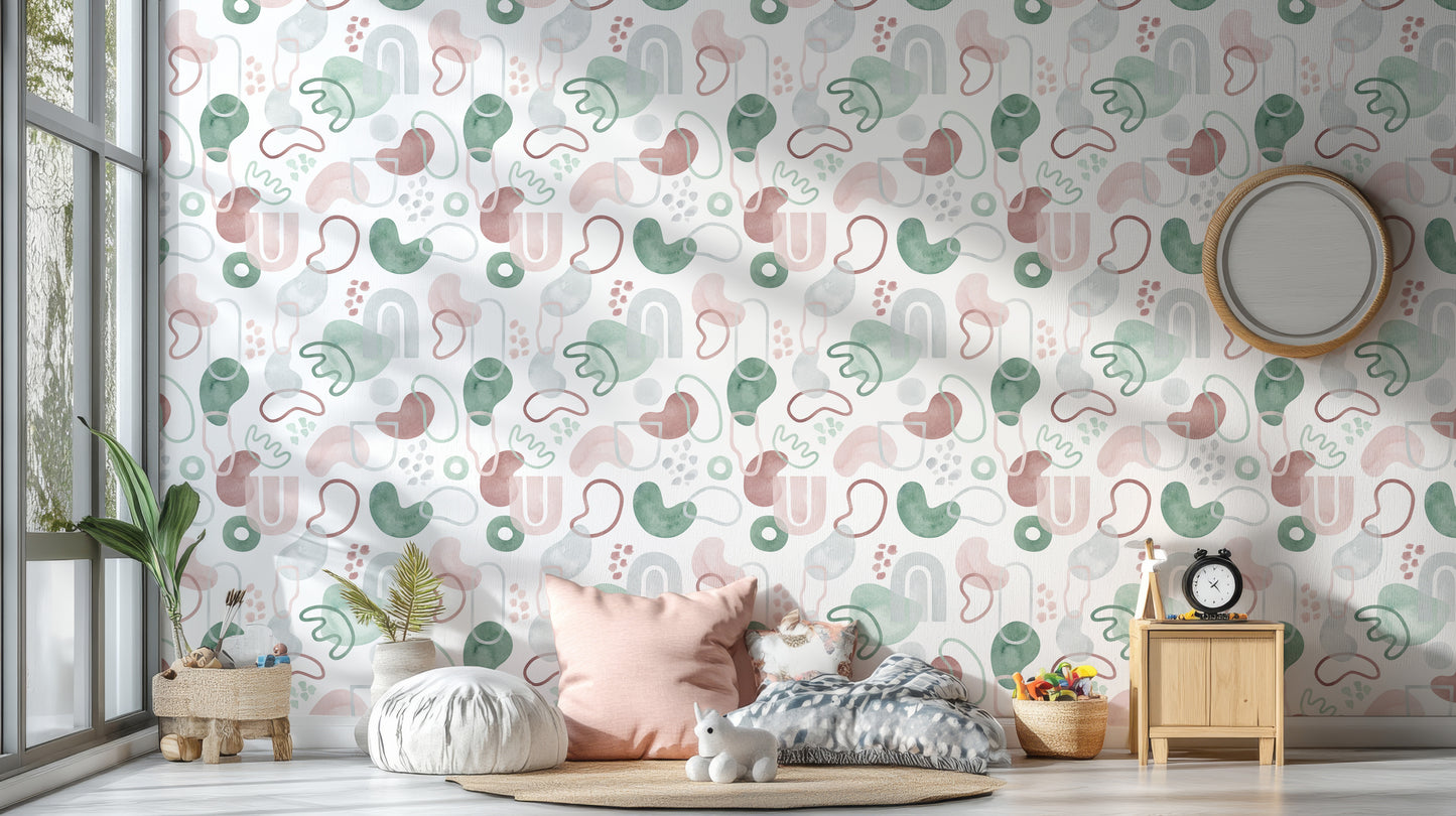 Repeated Pattern Design Wall Mural for stylish rooms