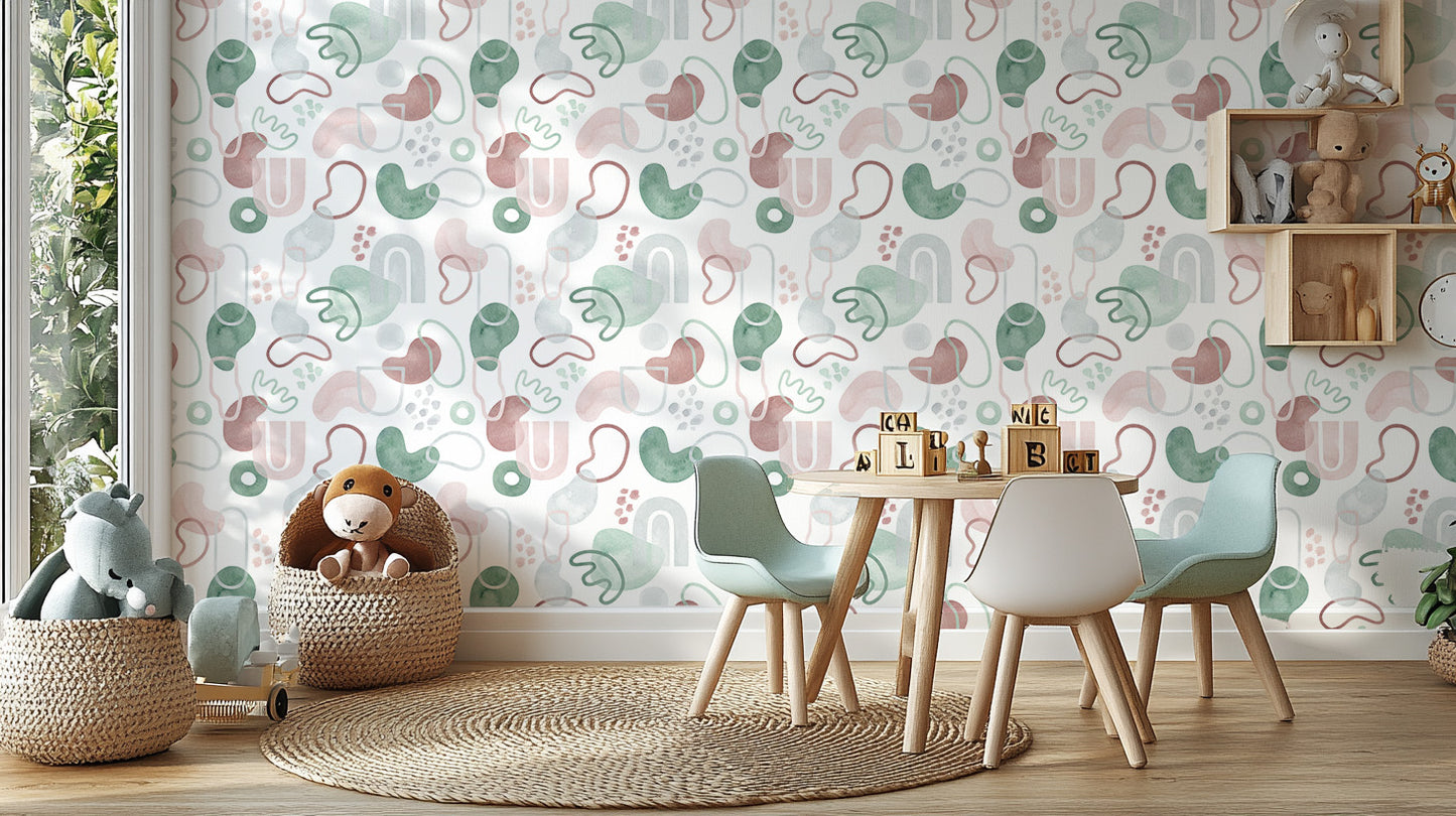 Repeated Pattern Design Wallpaper Mural for bold spaces
