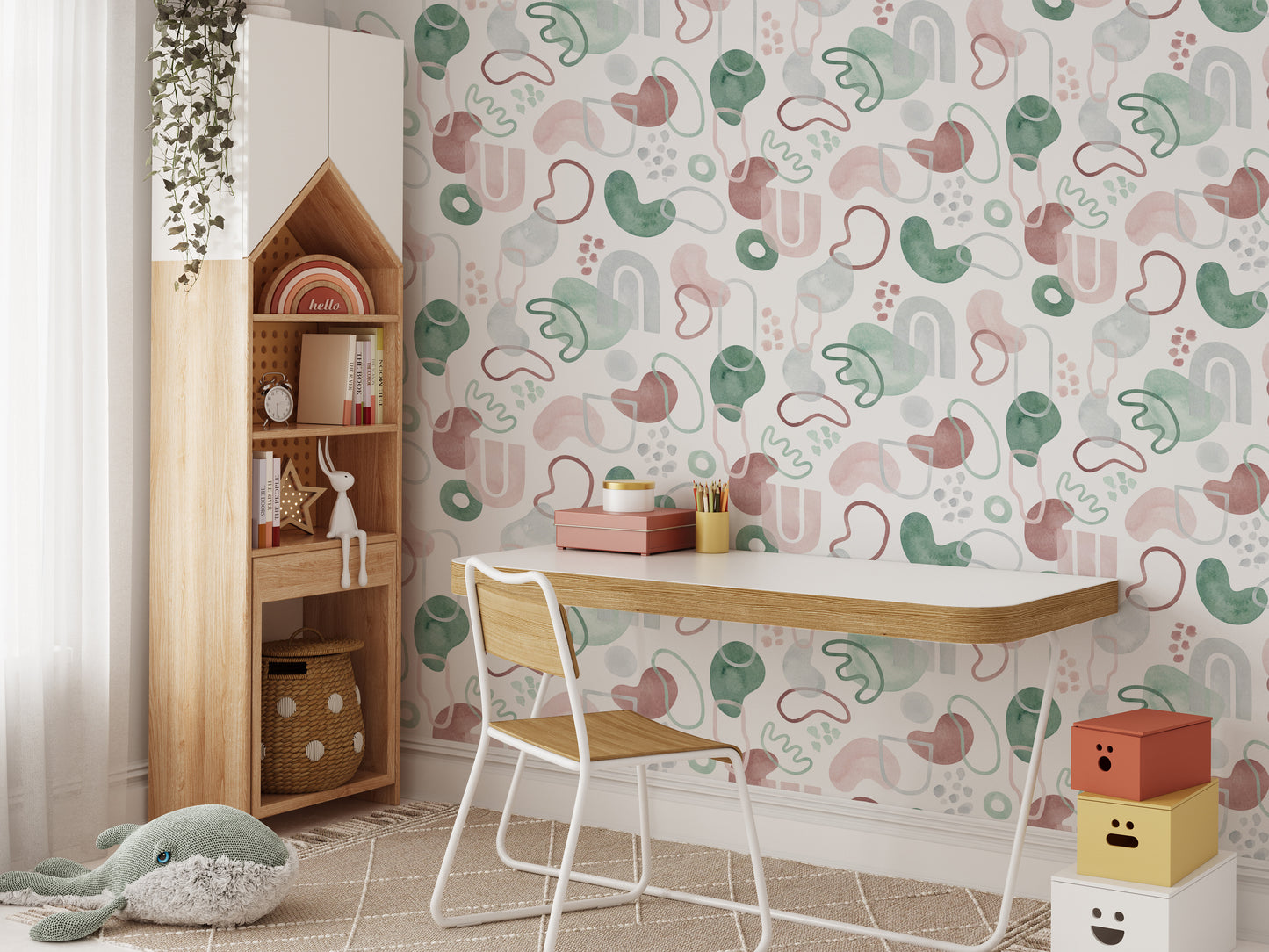 Repeated Pattern Design Wallpaper Mural for a dynamic look
