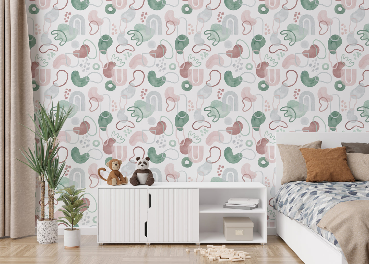 Repeated Pattern Design Wall Mural for elegant spaces