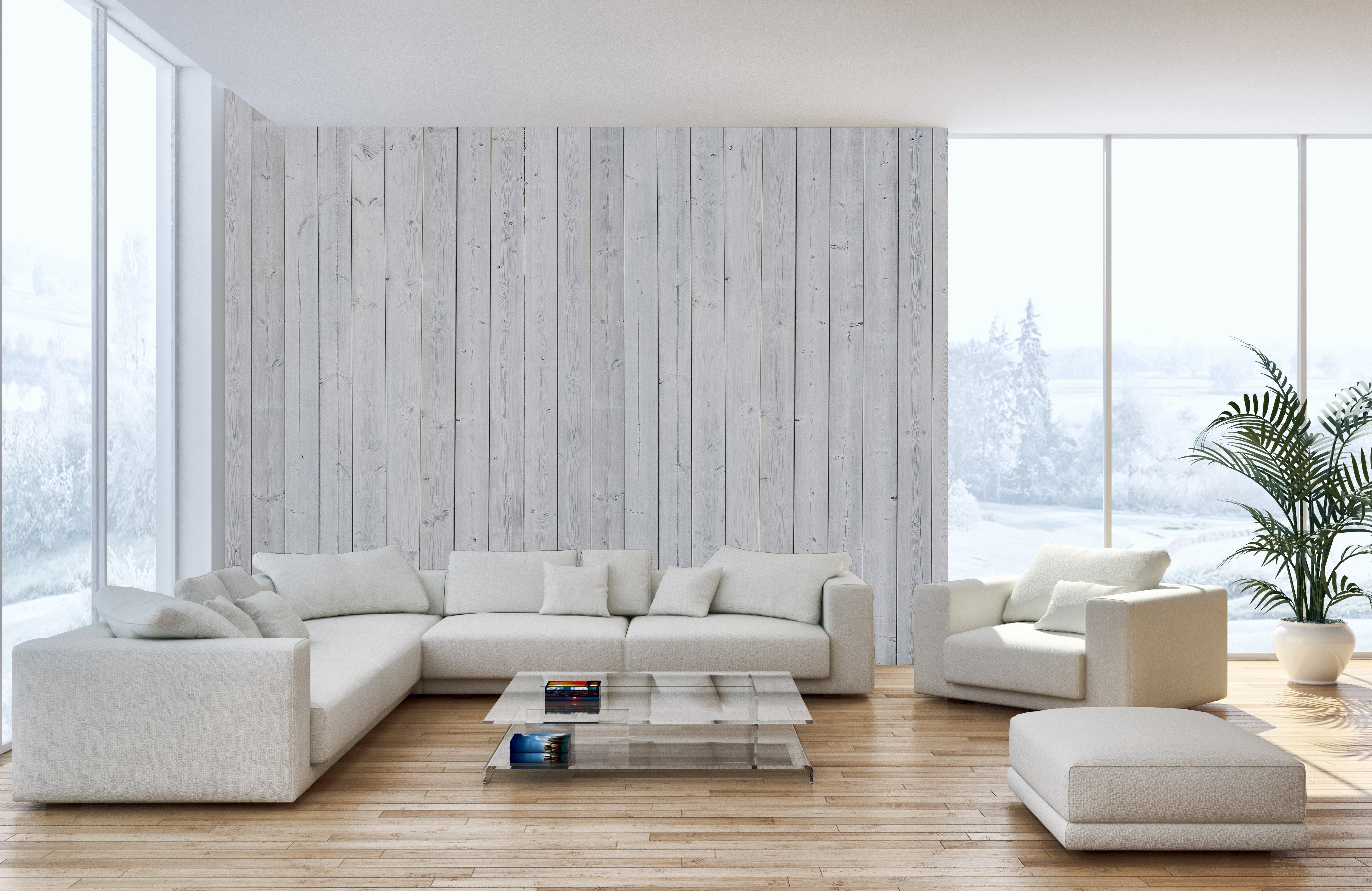 Authentic Wood Plank Wallpaper Mural for modern rooms