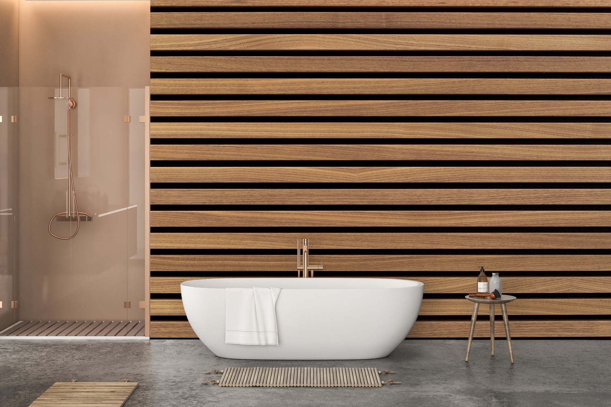 Horizontal Striped Wood Surfaces Wallpaper for stylish rooms