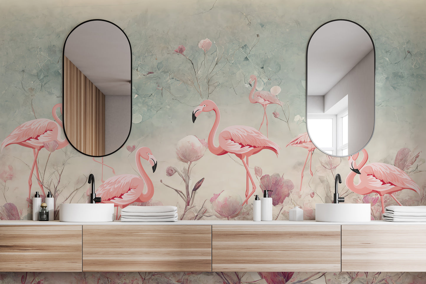 Flamingo Fantasy Wallpaper Mural