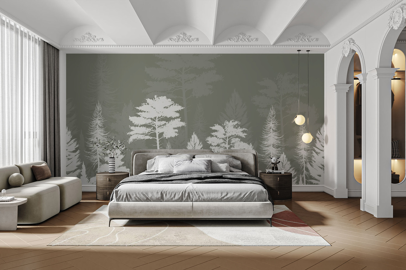 Woods Shadow Wallpaper Mural