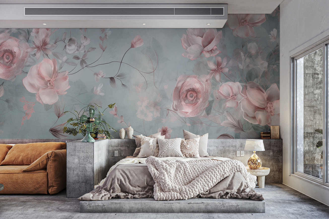 Elegant Flora Wallpaper Mural