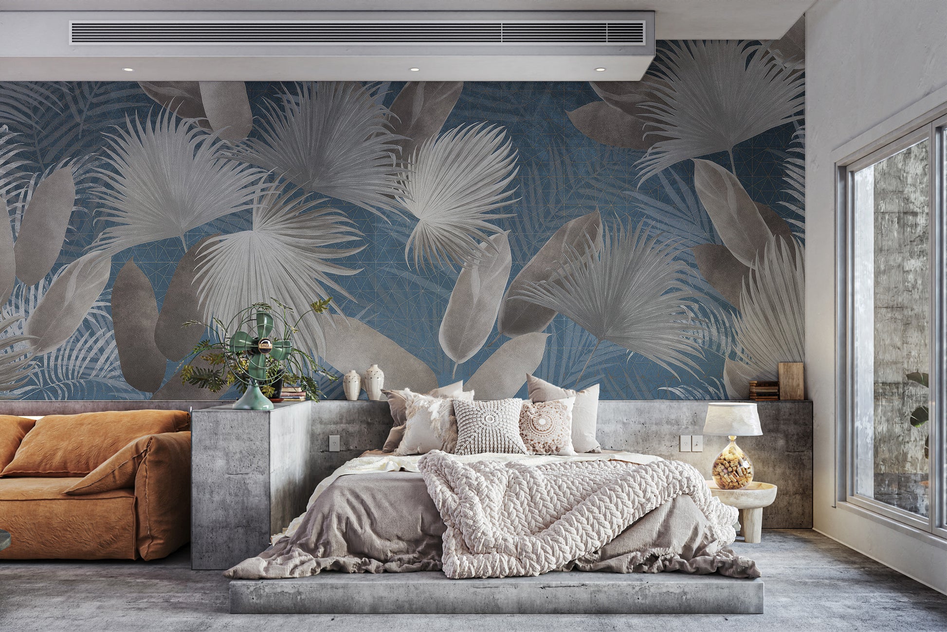 Exotic foliage mural for an adventurous wall decor look