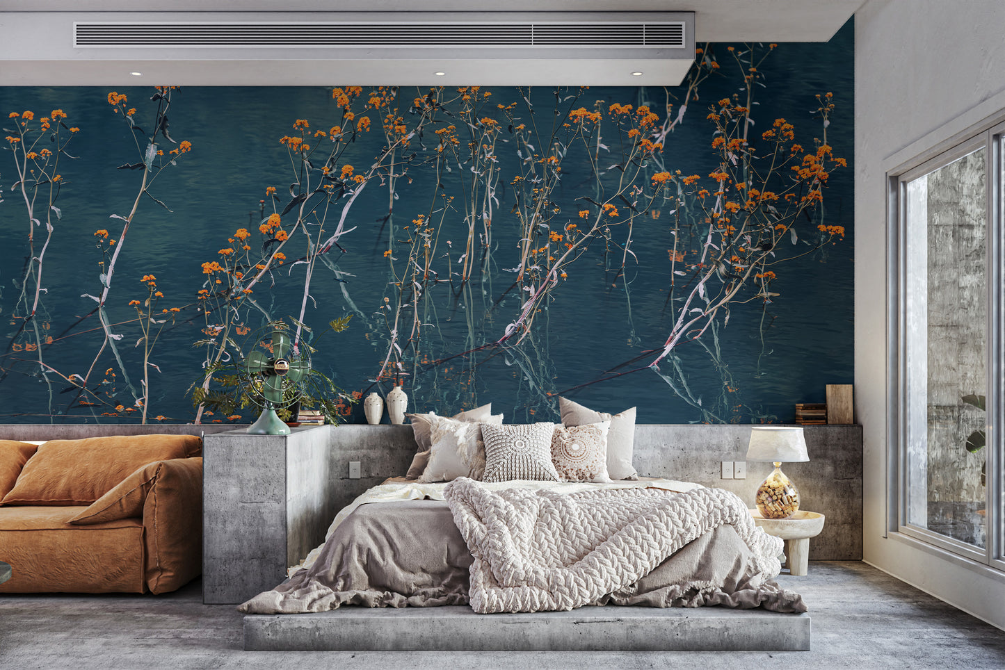 Warm autumn whispers wallpaper mural for stylish interiors