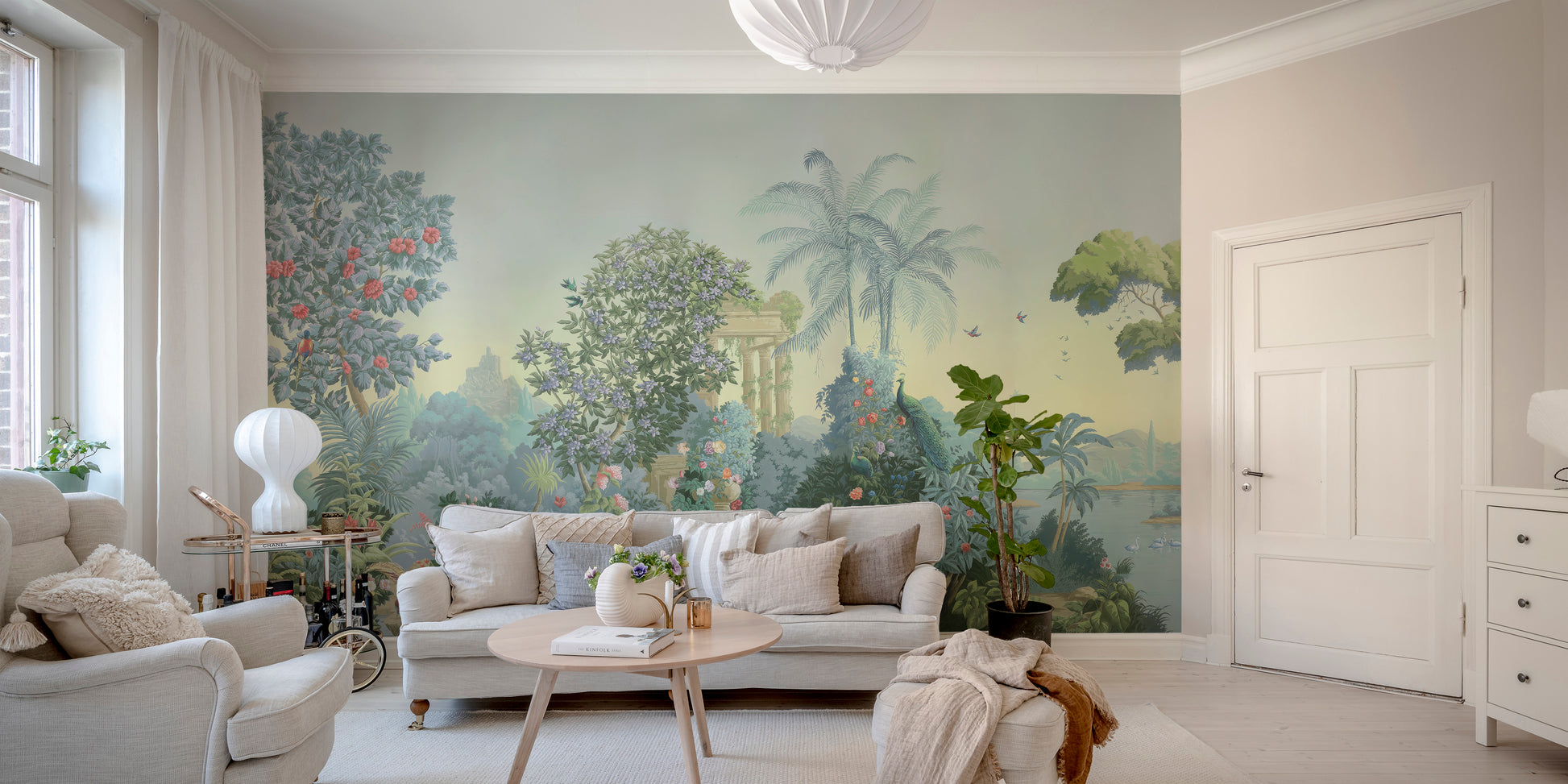 Exotic Botanical Wall Mural for a tropical vibe