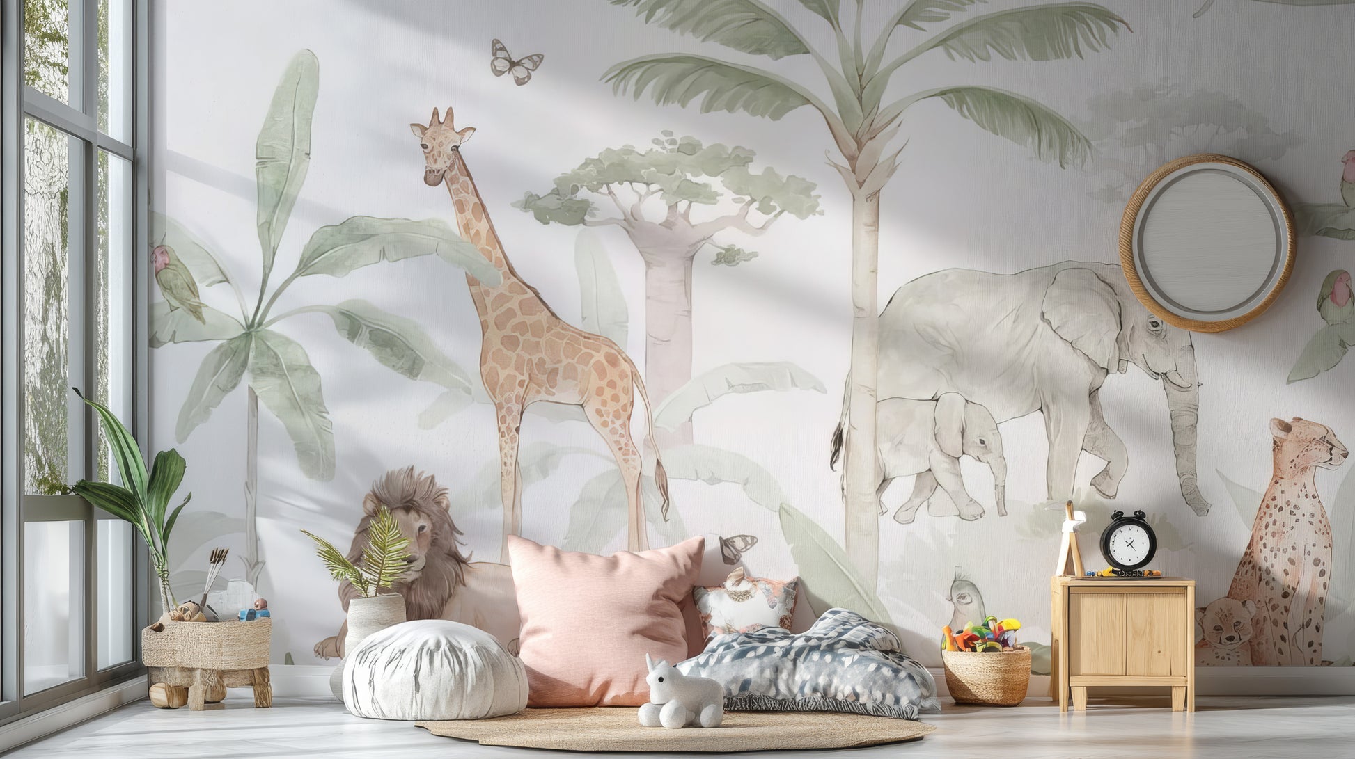 African Savannah Wall Mural for a wild, natural feel