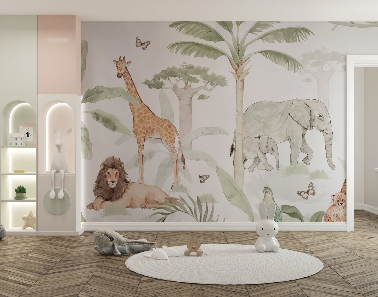 African Savannah Wall Mural with vast, open landscapes