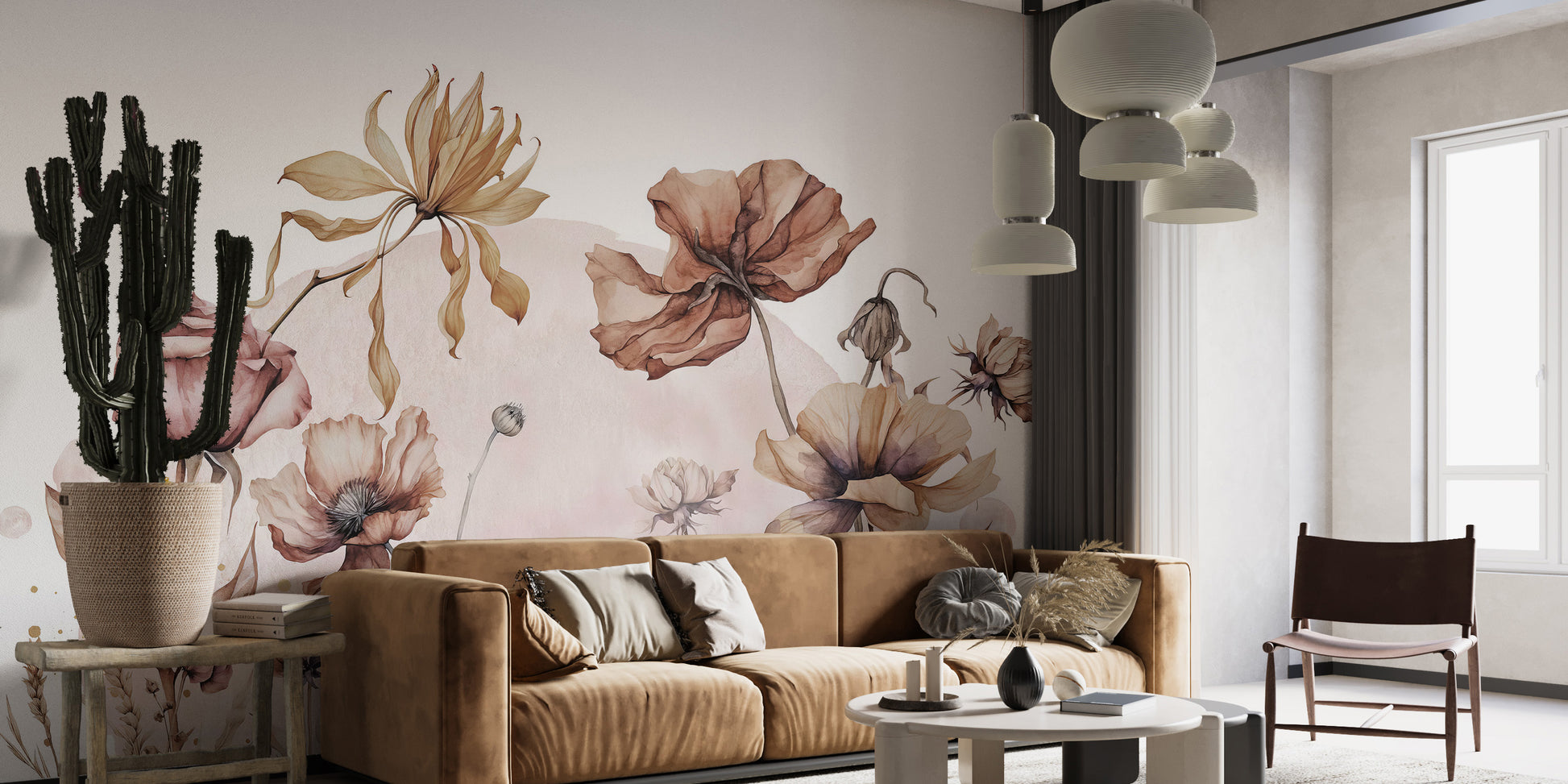 Rustic Wildflowers Wallpaper Mural for your wall