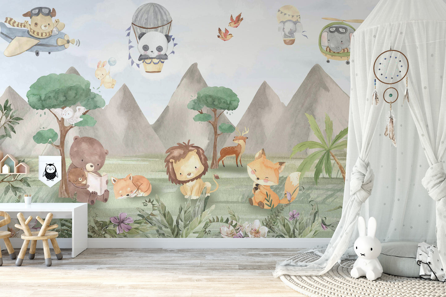 Bring the sky to life with Animal Adventures Mural