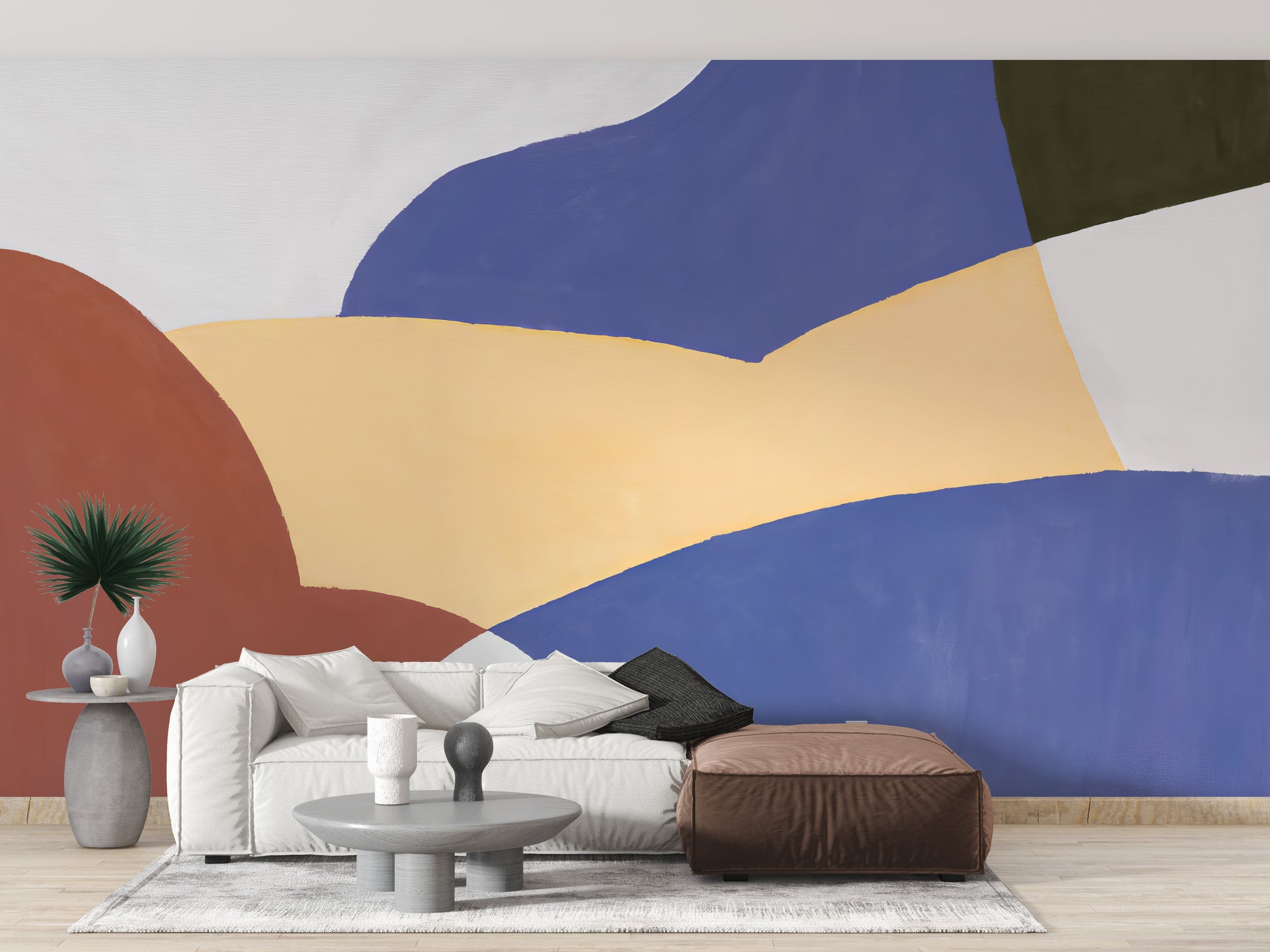 Serene curves wallpaper mural
