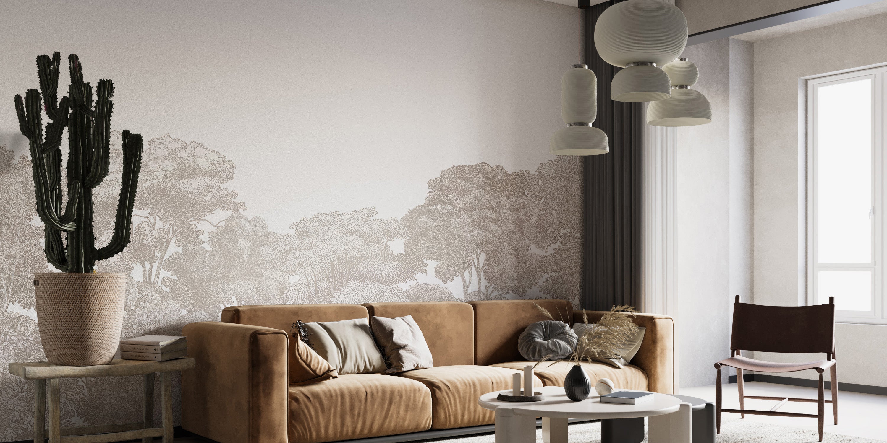 Mystic Trees Wallpaper Mural for a serene atmosphere