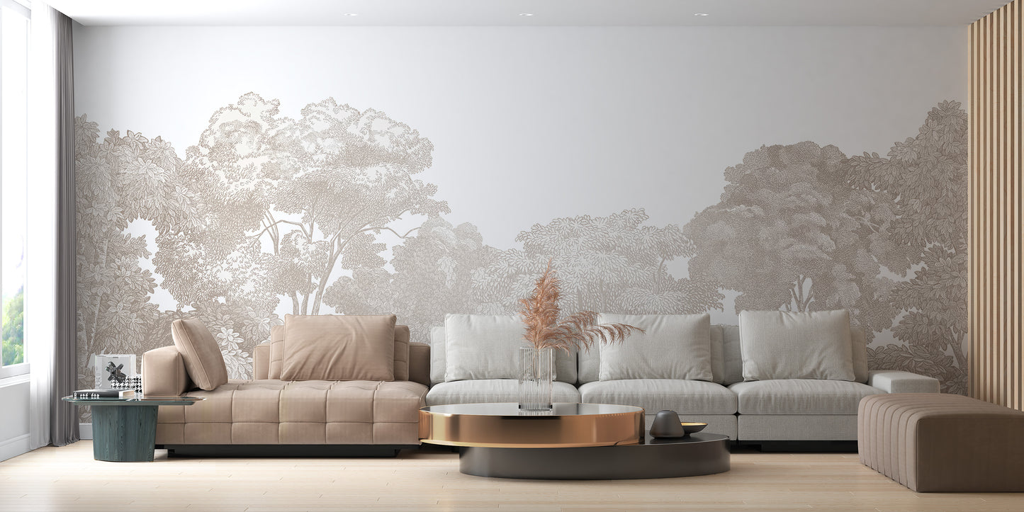 Mystic Trees Wallpaper Mural for a calming look