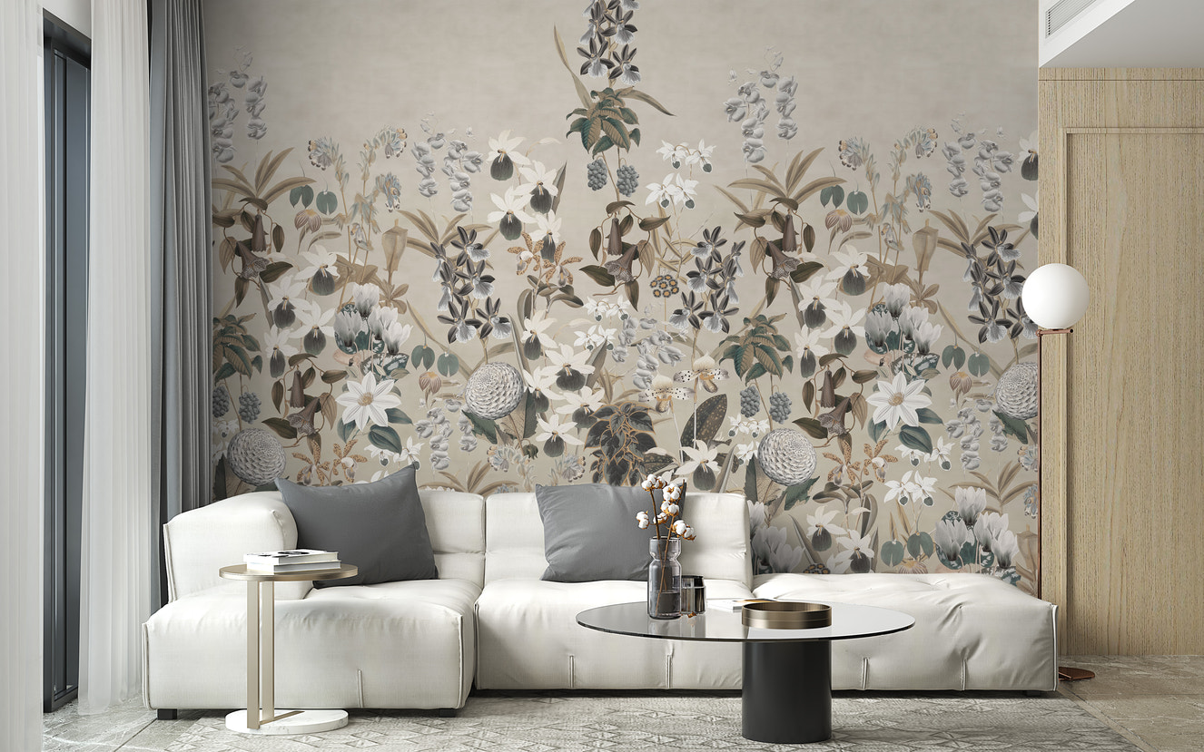 Vintage Botanical Wallpaper Mural for your walls