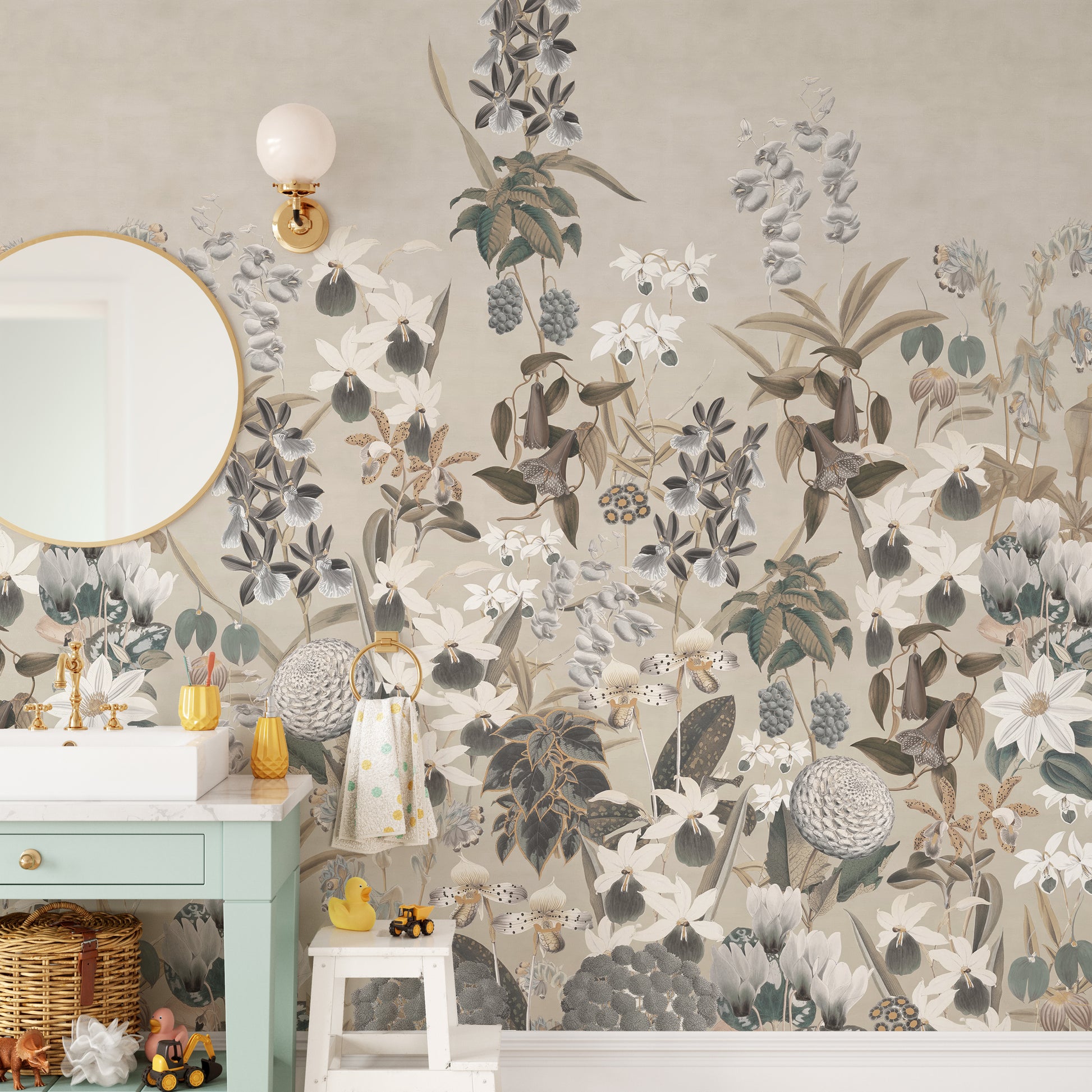 Bring nature inside with Vintage Botanical Wall Mural