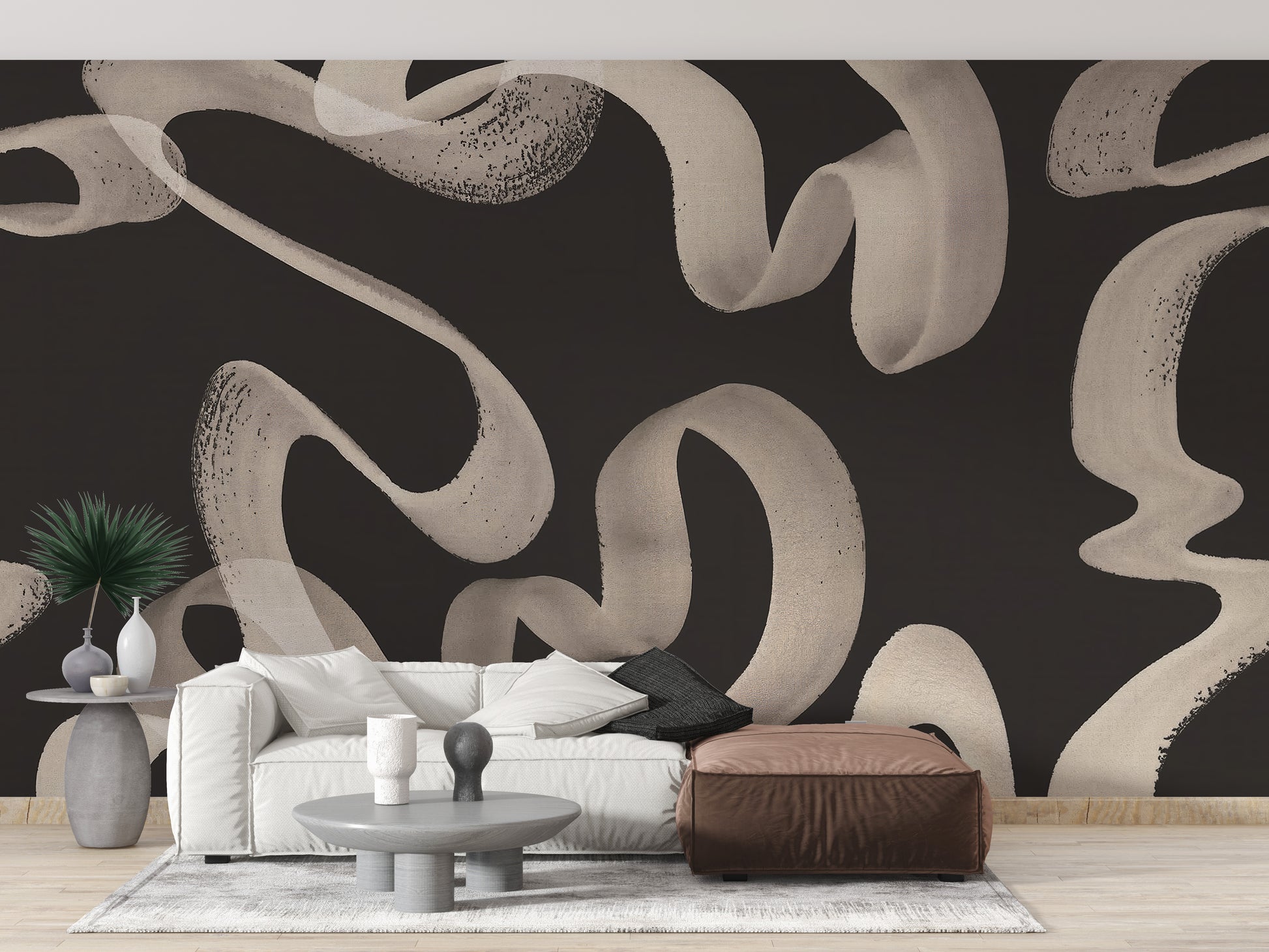 Refresh your walls with Abstract Ribbons Wallpaper Mural