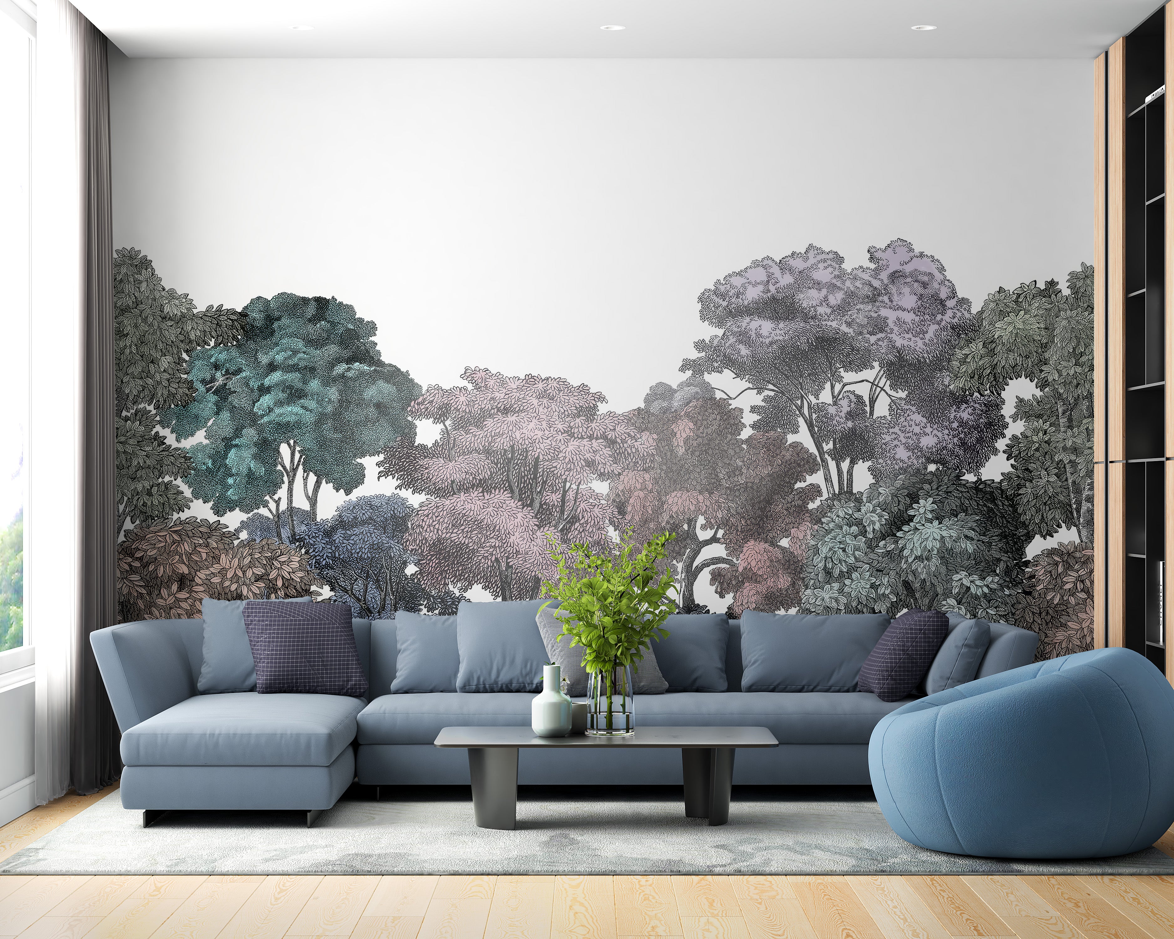 Serenity Tree Canopy Wallpaper Mural for nature lovers