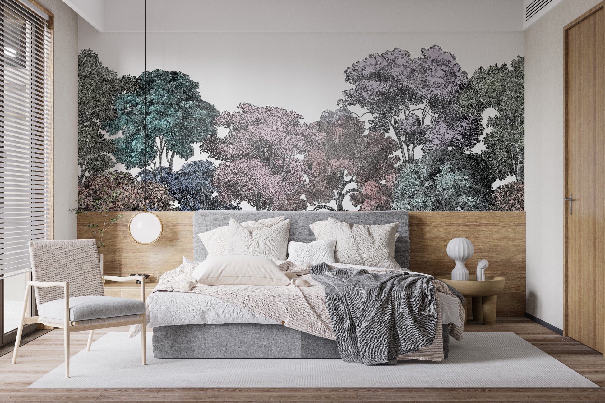 Serenity Tree Canopy Wallpaper Mural for a relaxed feel