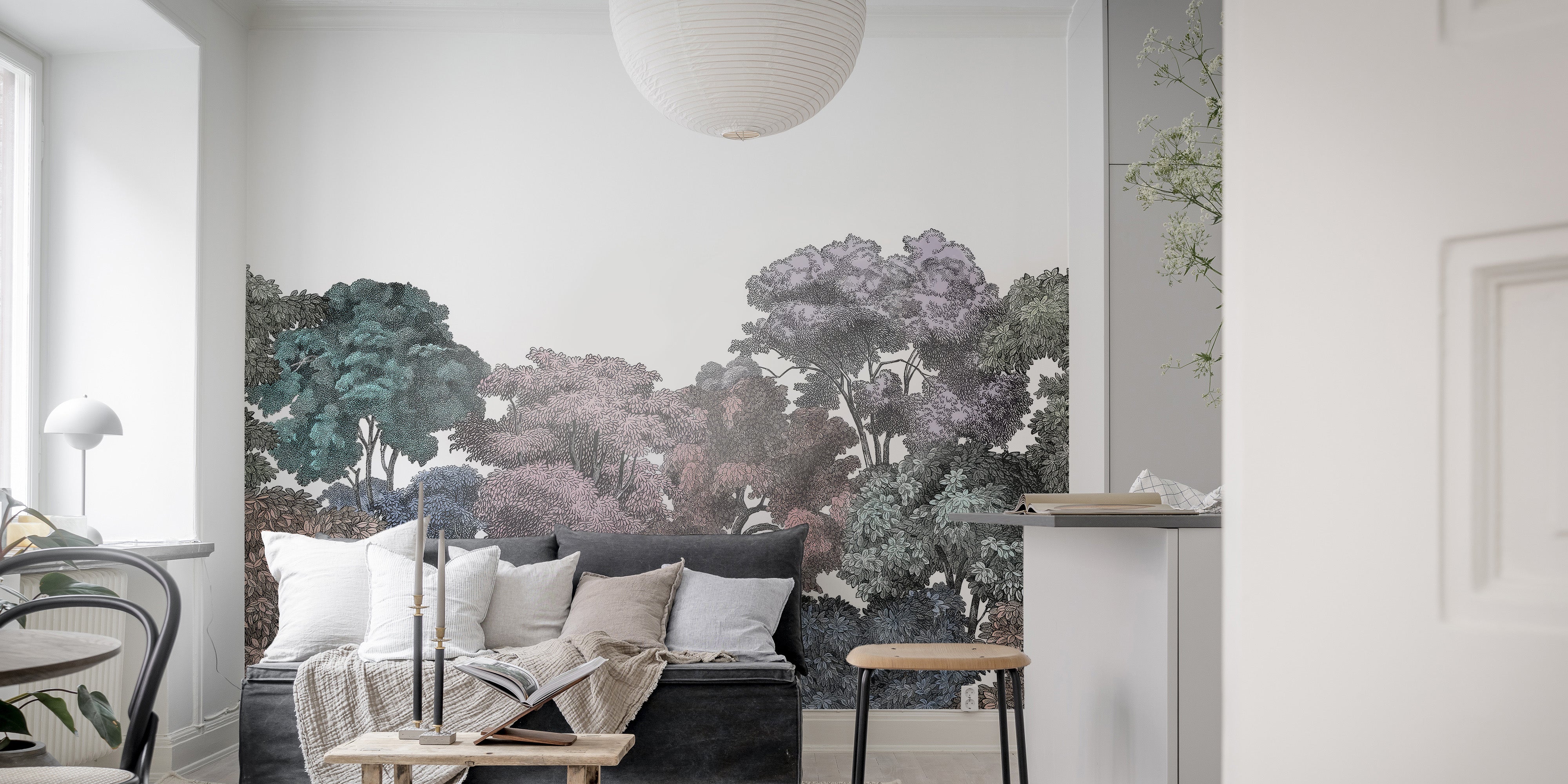 Serenity Tree Canopy Wall Mural for a fresh atmosphere