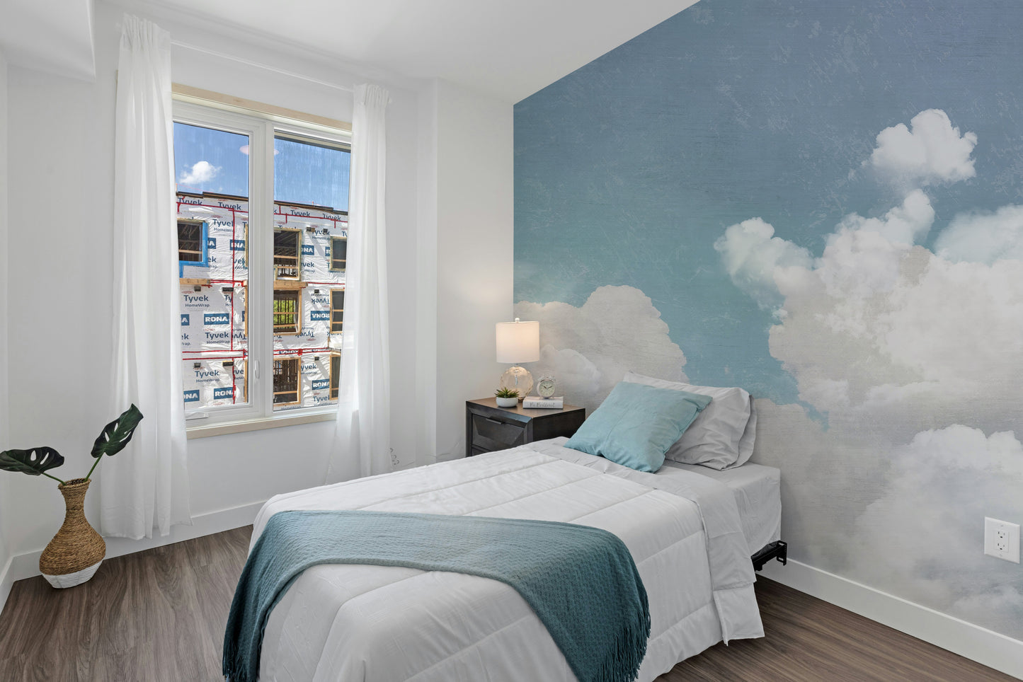 Fluffy Clouds Wall Mural for a tranquil cloudscape