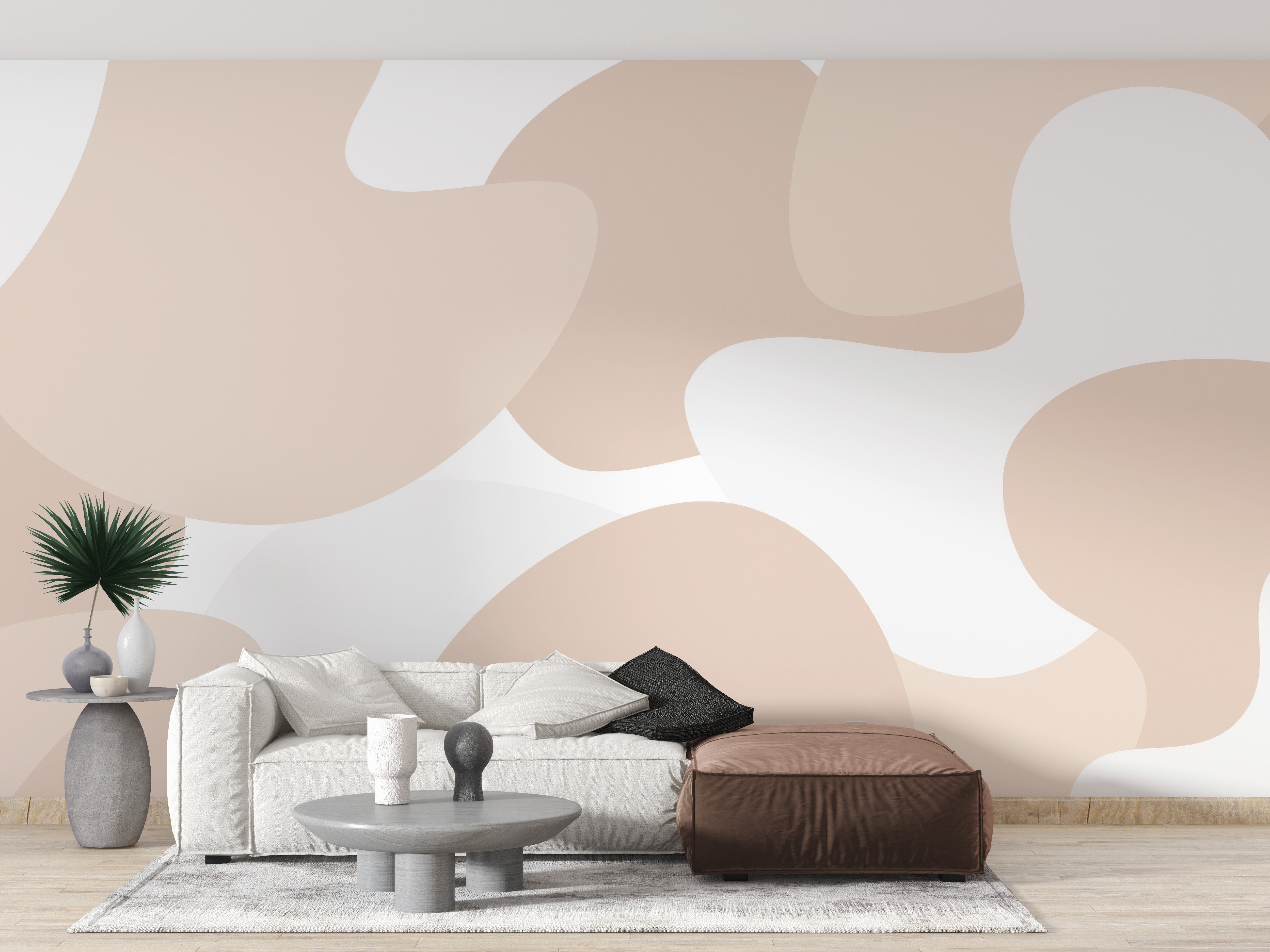 Gentle Waves Wallpaper Mural with soft rolling waves