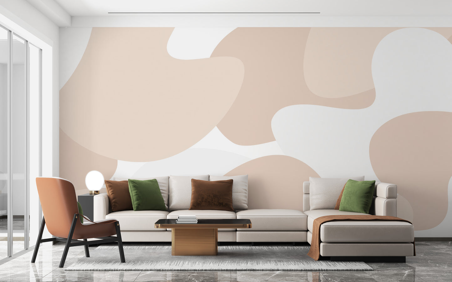 Gentle Waves Wall Mural for a tranquil sea atmosphere