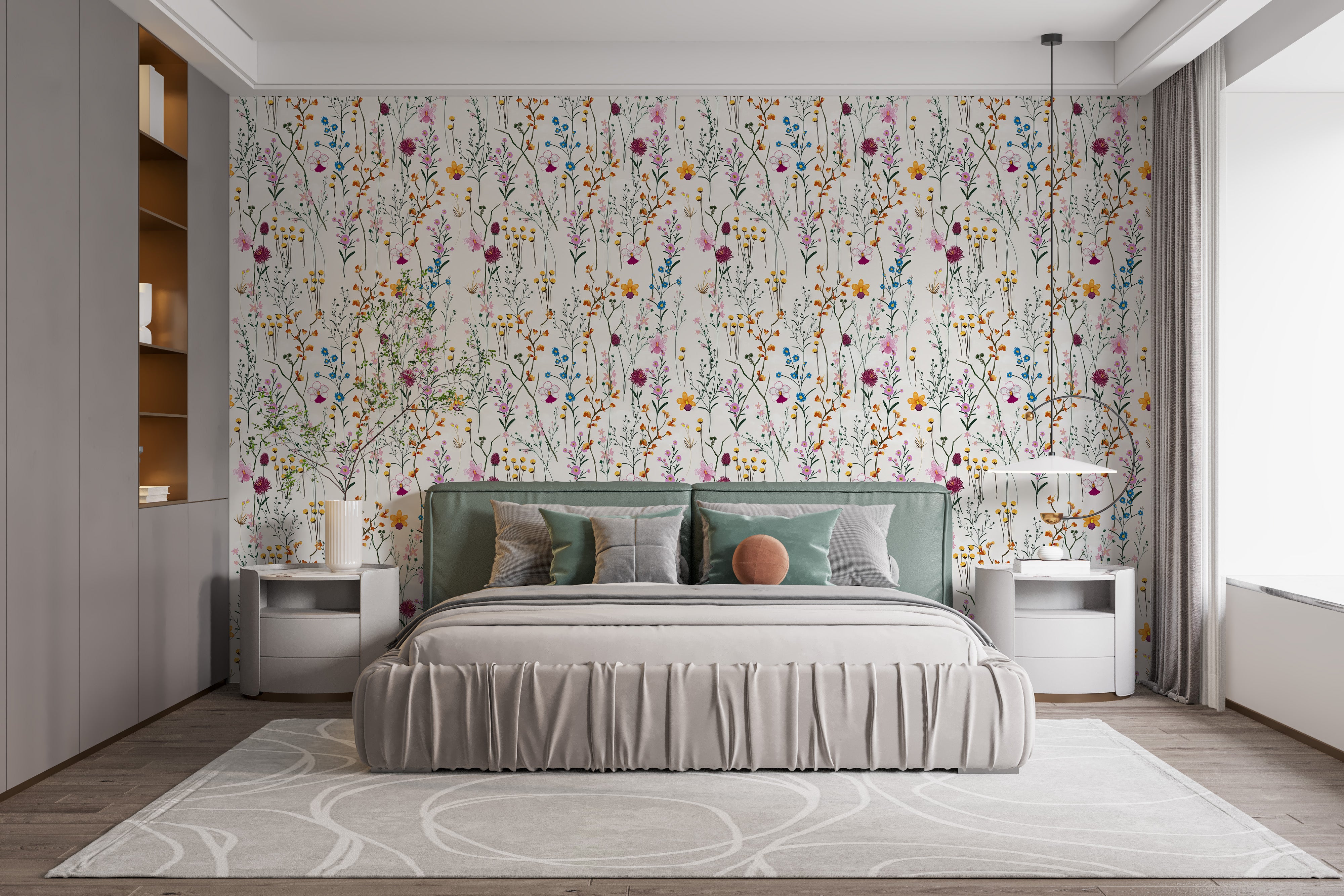 Floral Elegance Wall Mural for a timeless floral design