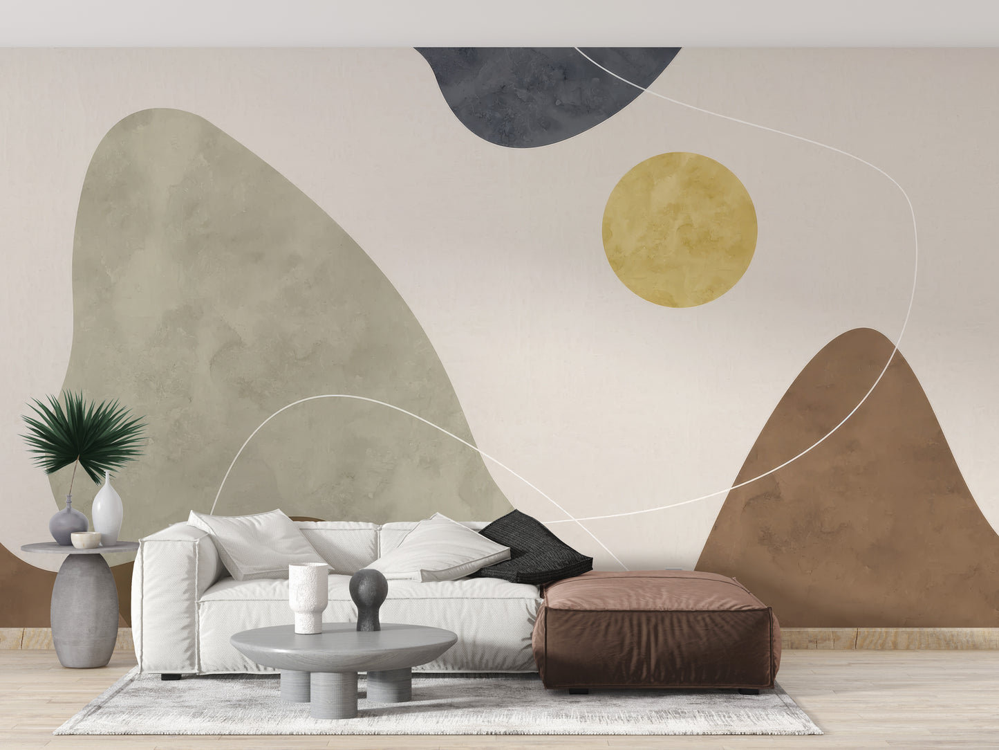 Golden Sun Wall Mural for a bright, golden glow