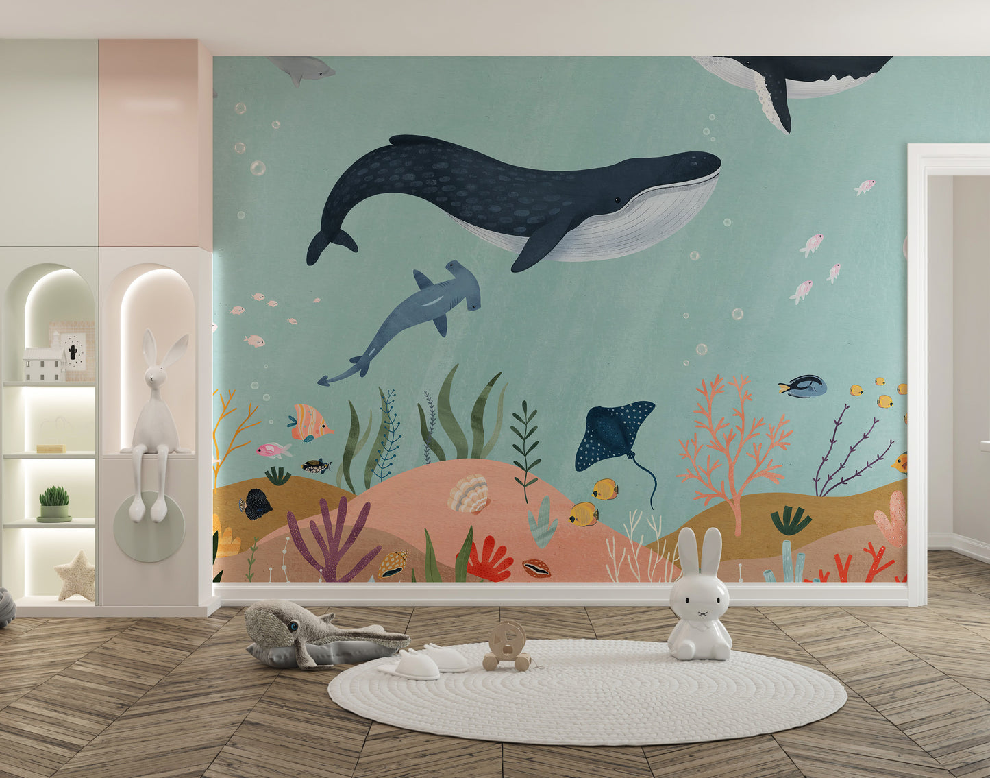 Aquatic Wonders Wallpaper Mural for a refreshing sea look