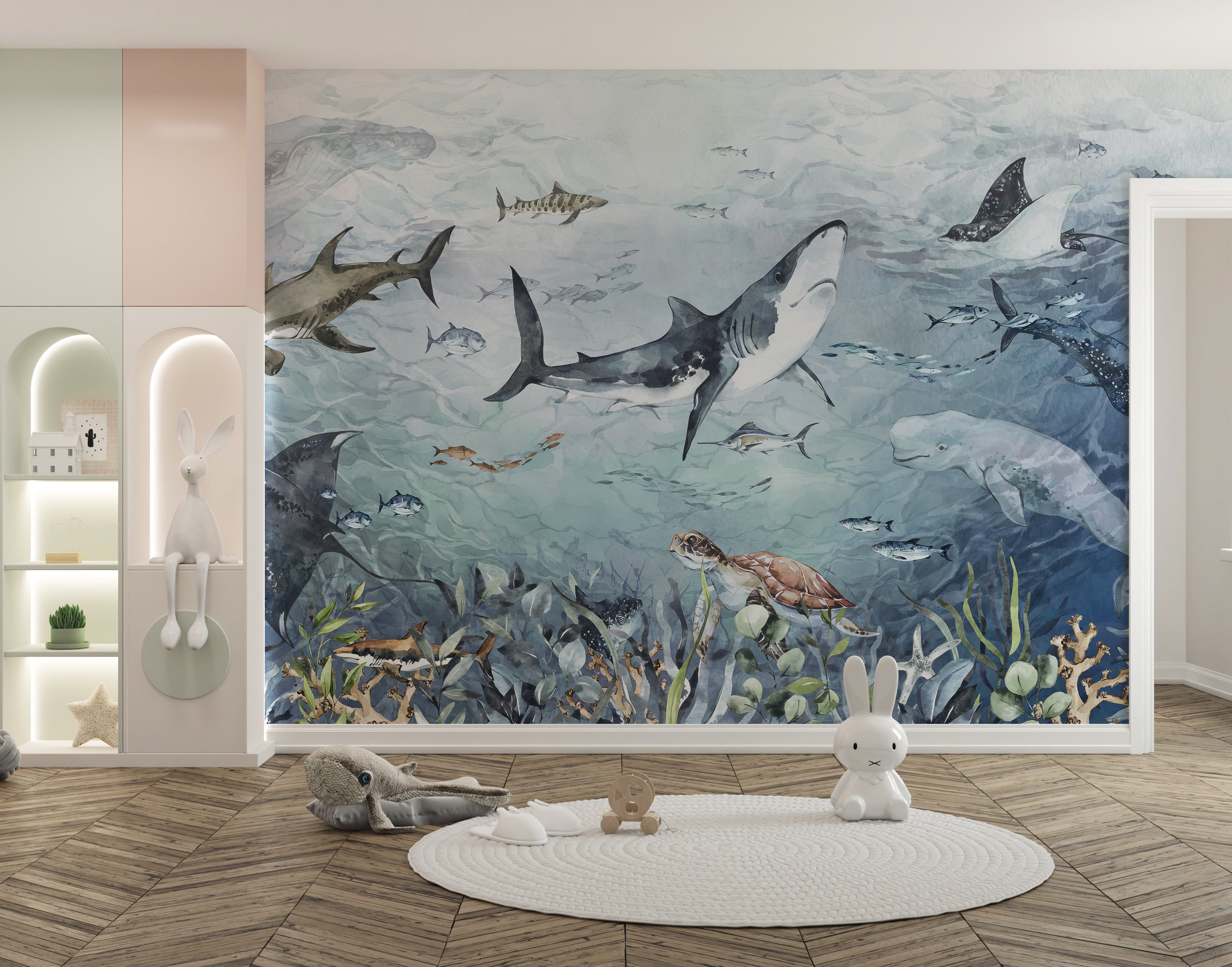 Oceanic Haven Wallpaper Mural for a beach feel