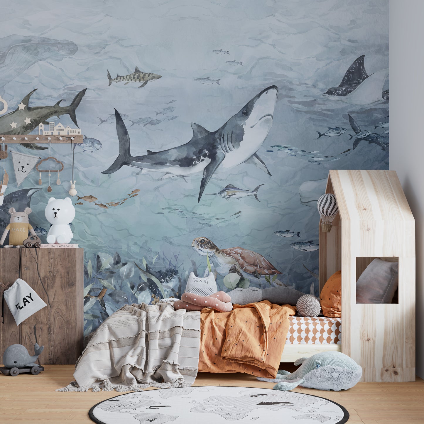 Oceanic Haven Wallpaper Mural for a fresh coastal look