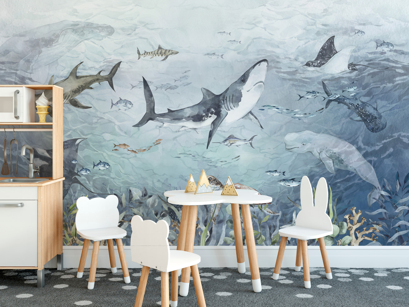 Oceanic Haven Wallpaper Mural for a coastal touch