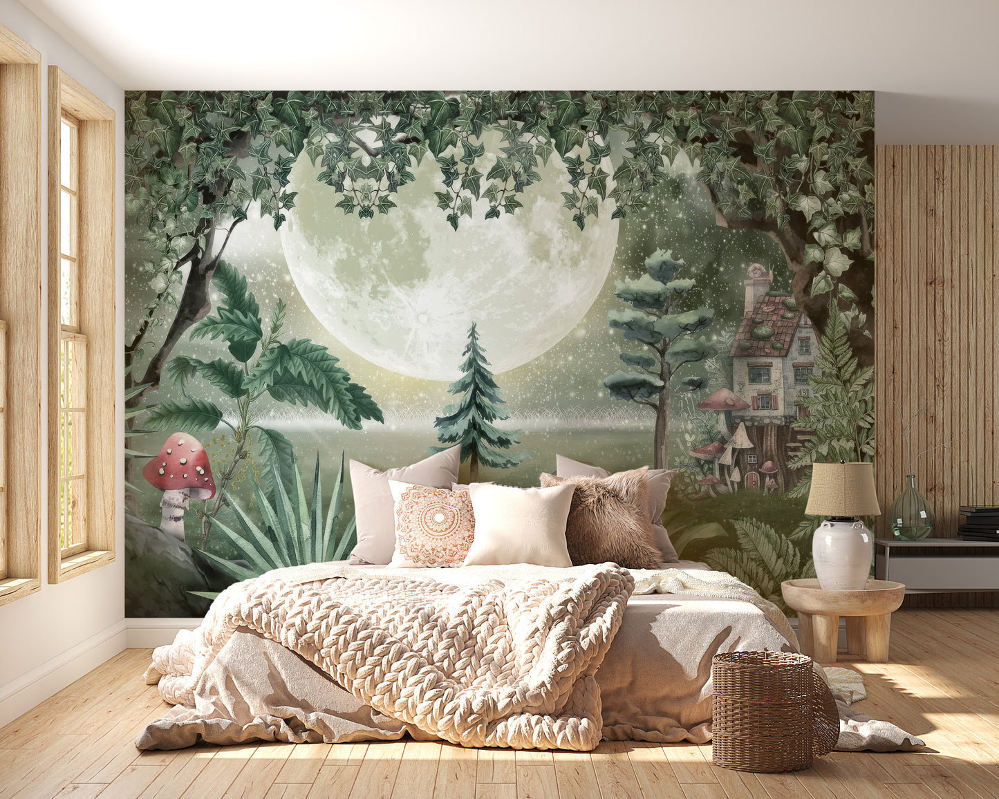 Moonlit Fantasy Wallpaper Mural to capture serene nights