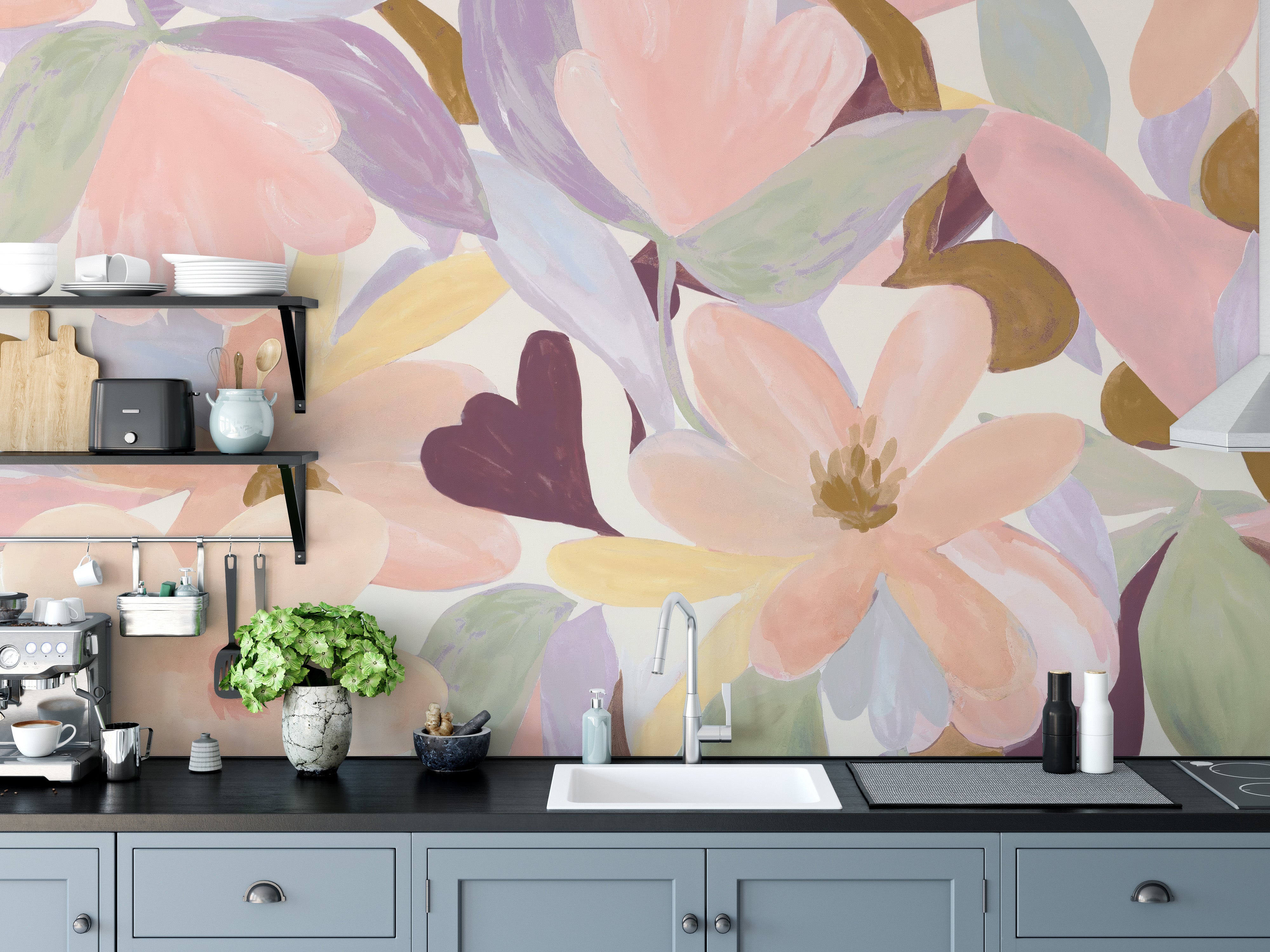 Spring Whisper Wall Mural with Soft Colors