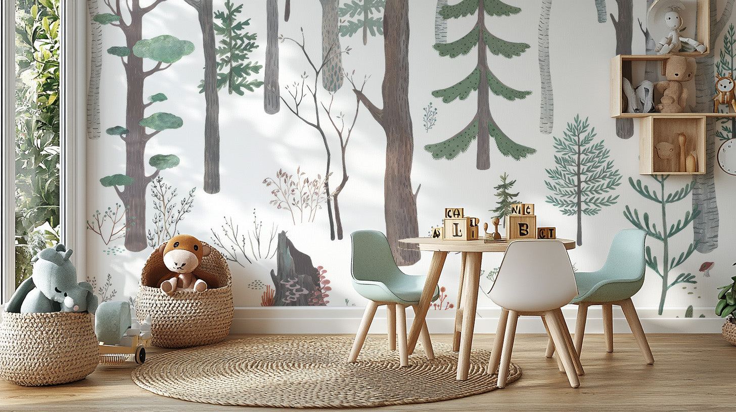 Woodland Dream Wallpaper Mural for Calm Interiors