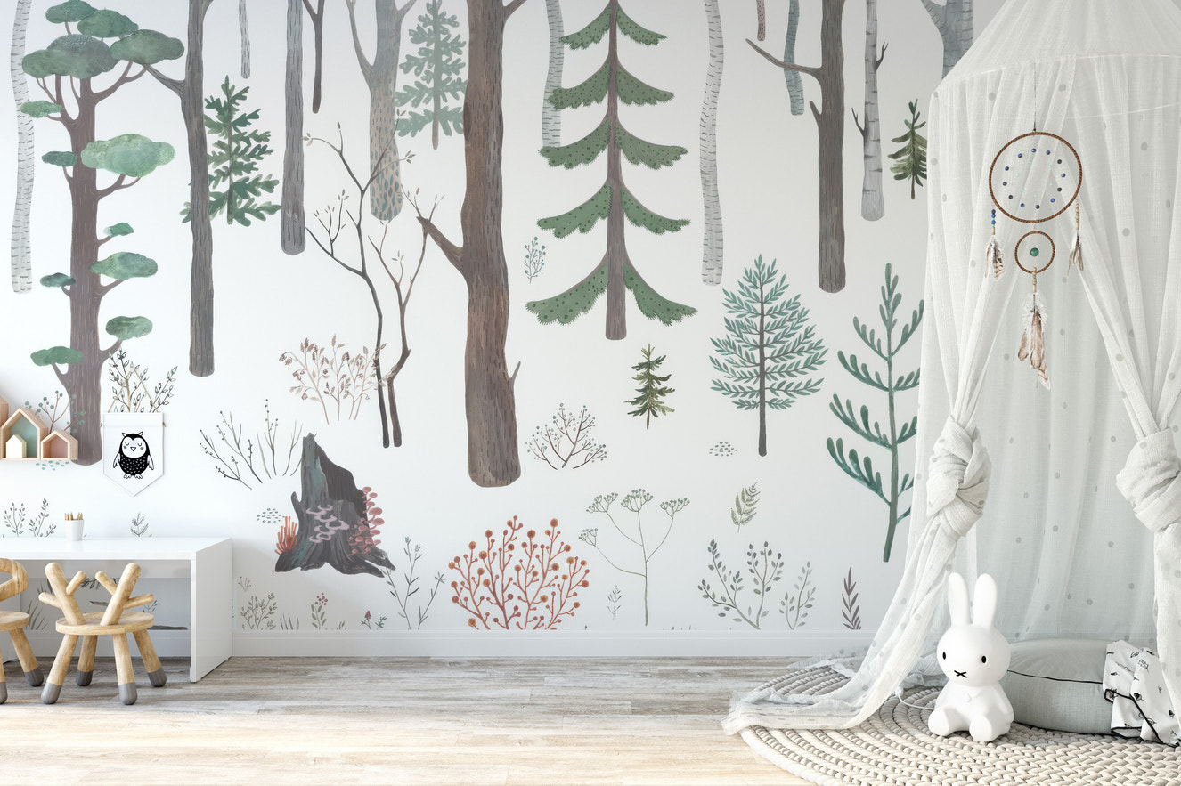 Woodland Dream Wallpaper Mural for Cozy Walls