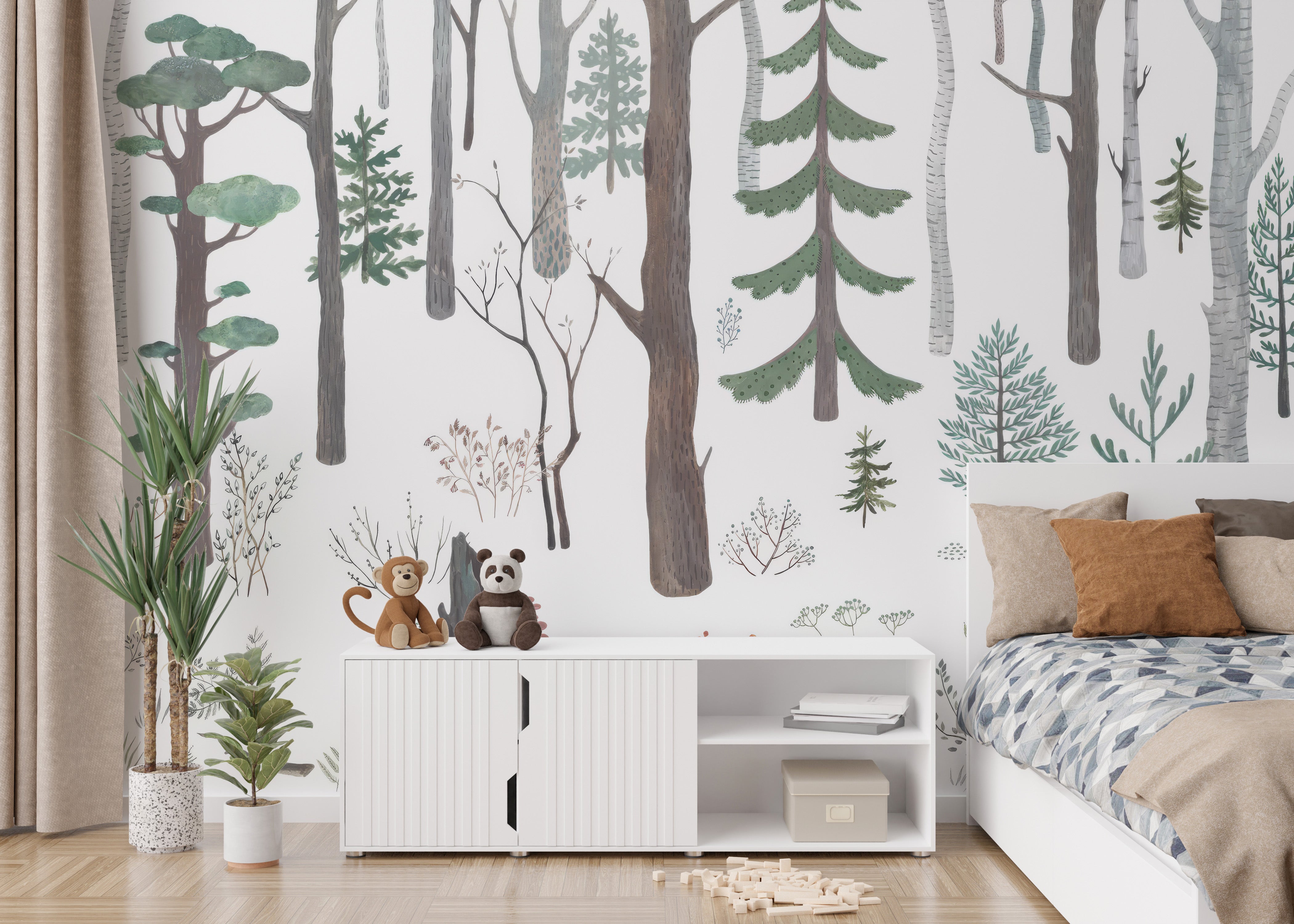 Woodland Dream Wall Mural for Nature-Inspired Spaces