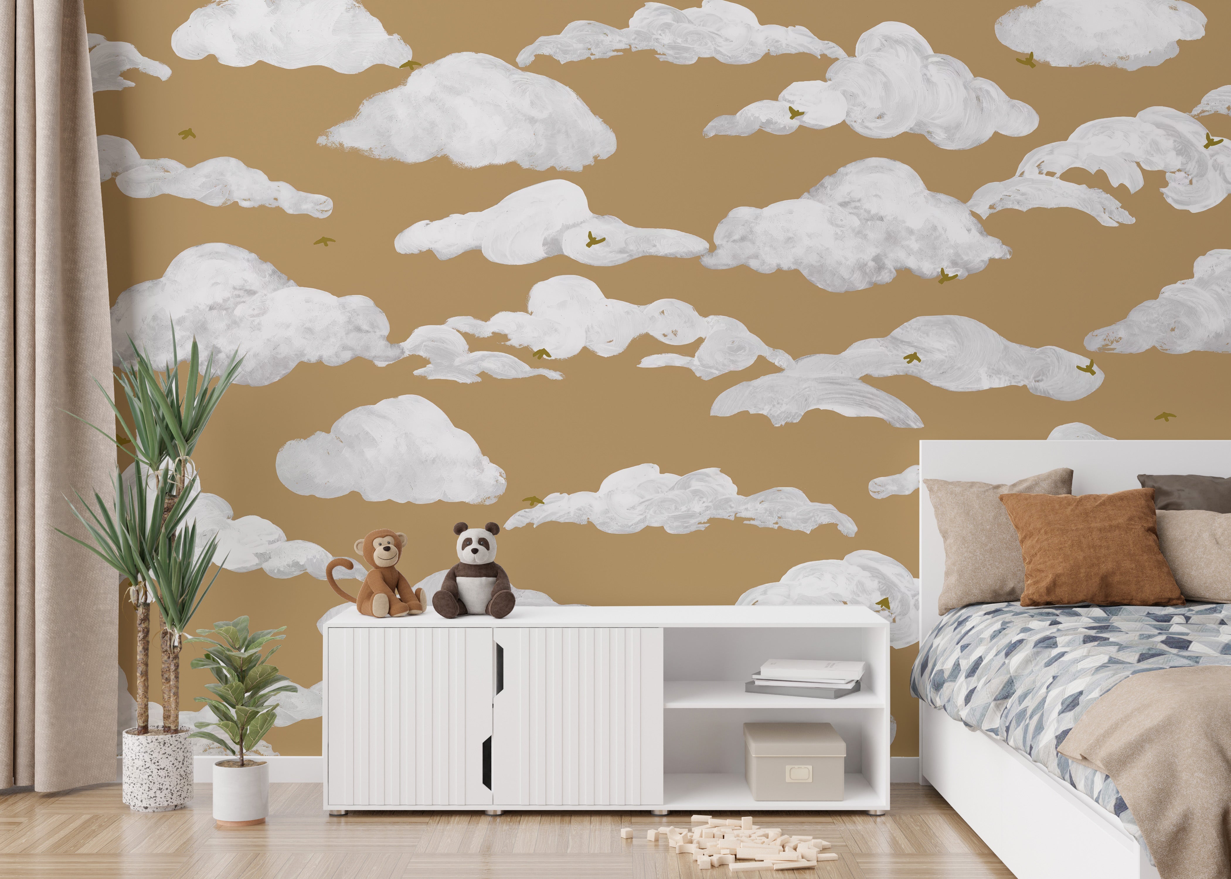 Sky Birds Wall Mural for Kids' Bedroom Walls