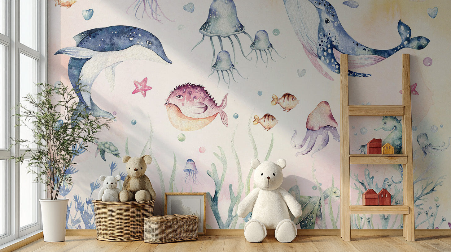 Sea Fantasy Wallpaper Mural for Kids Wall Art