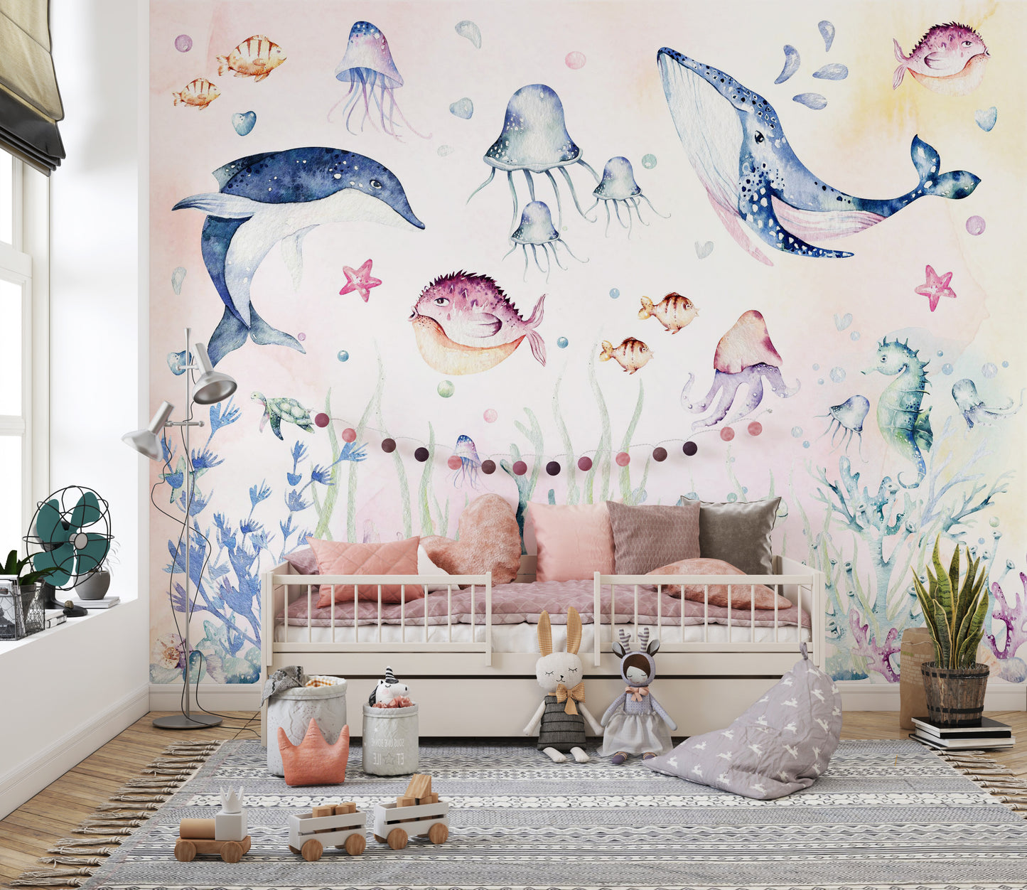 Sea Fantasy Wallpaper Mural for Kids' Creative Walls