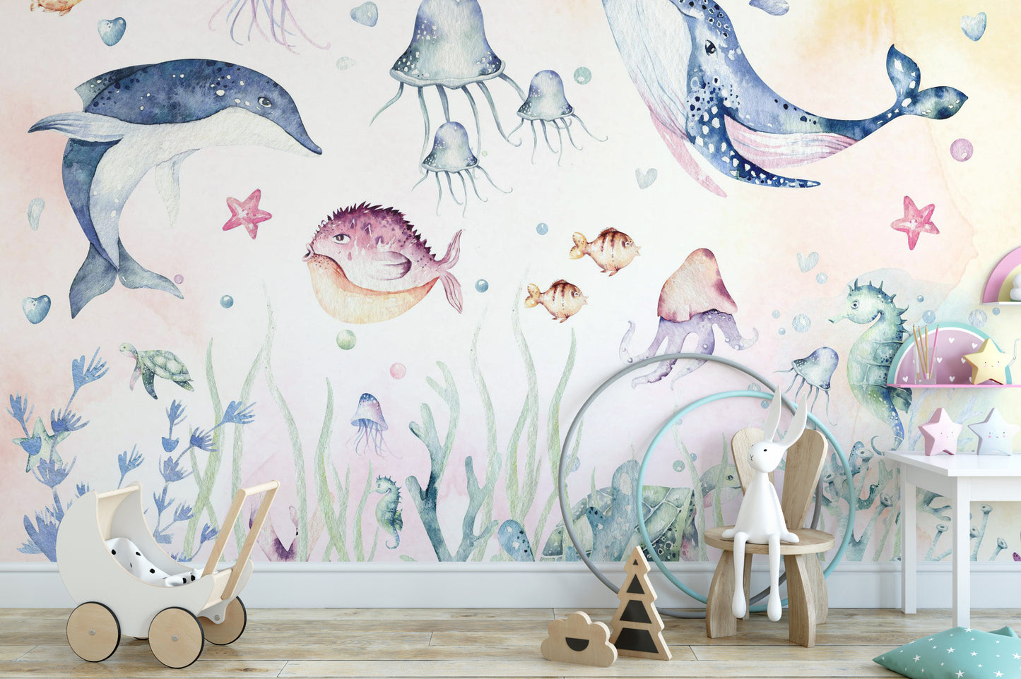 Kids Sea Fantasy Wallpaper Mural for Bright Walls