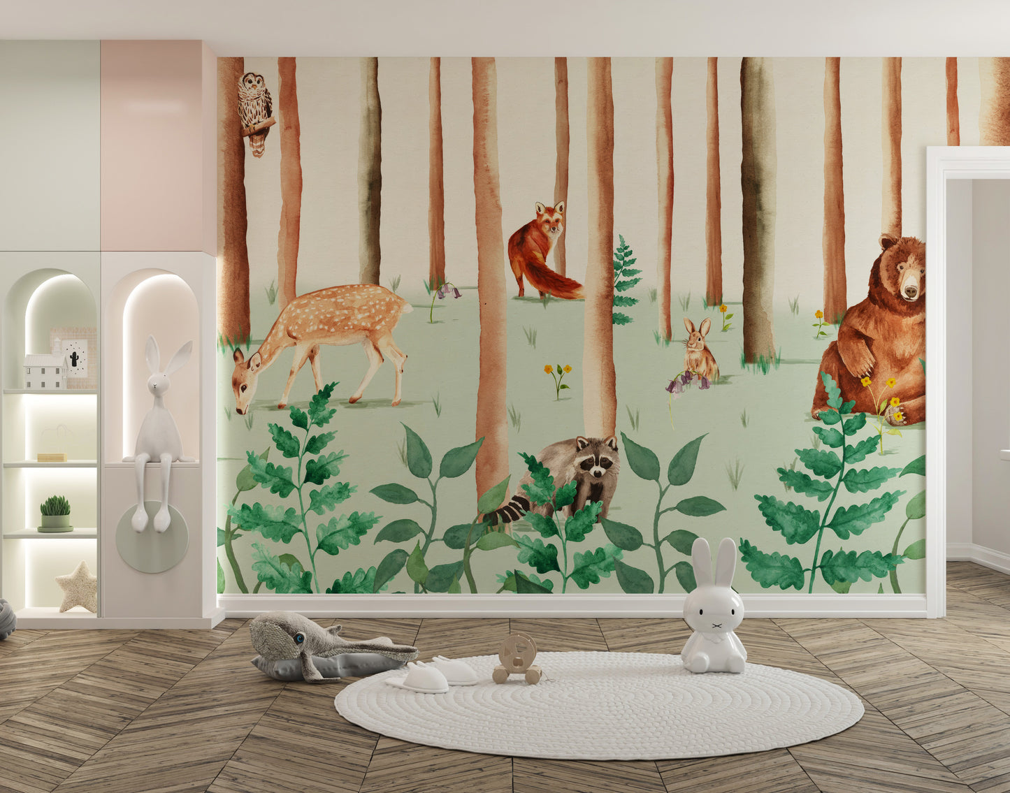 Forest Friends Wallpaper Mural